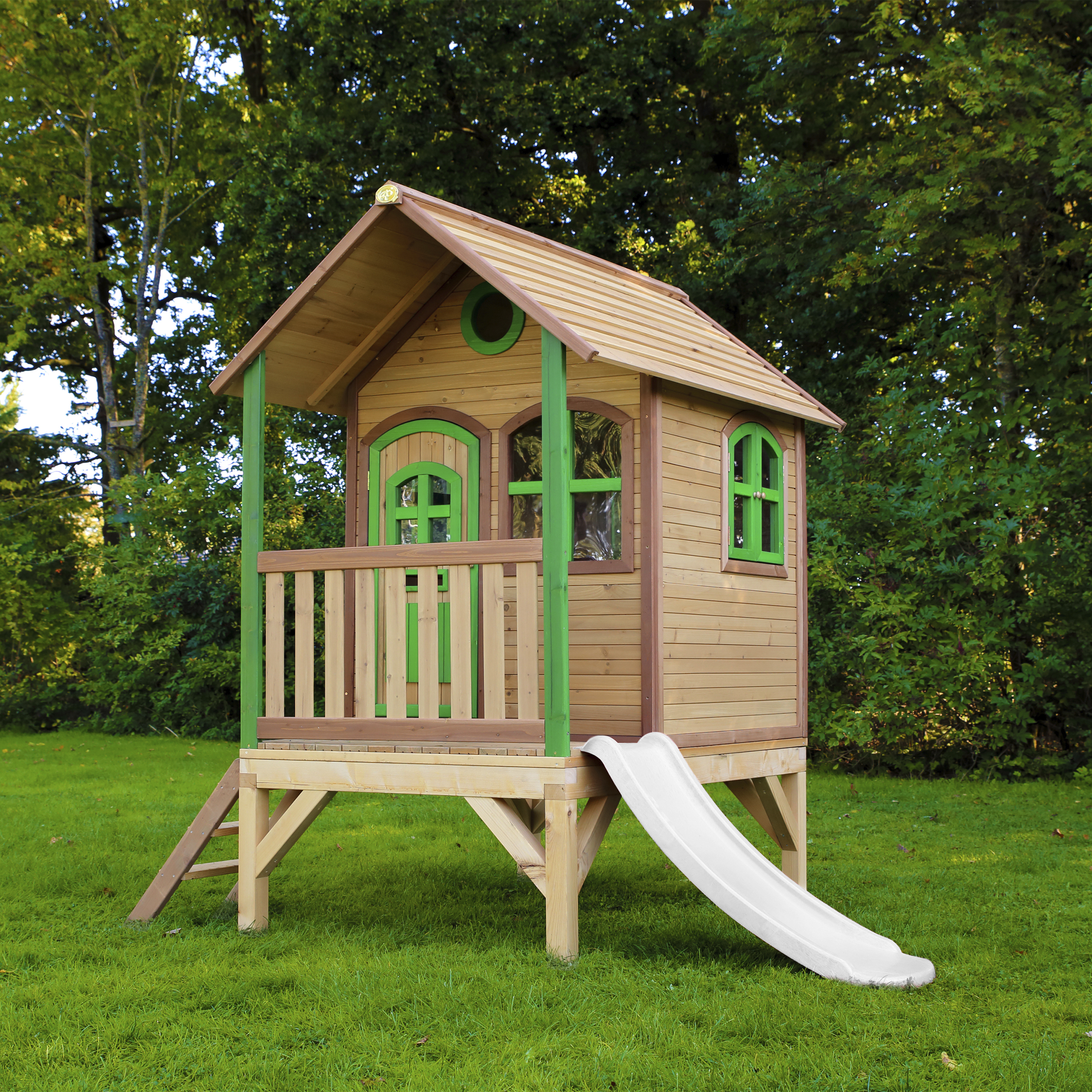 AXI Tom Playhouse Brown/Green - White Slide