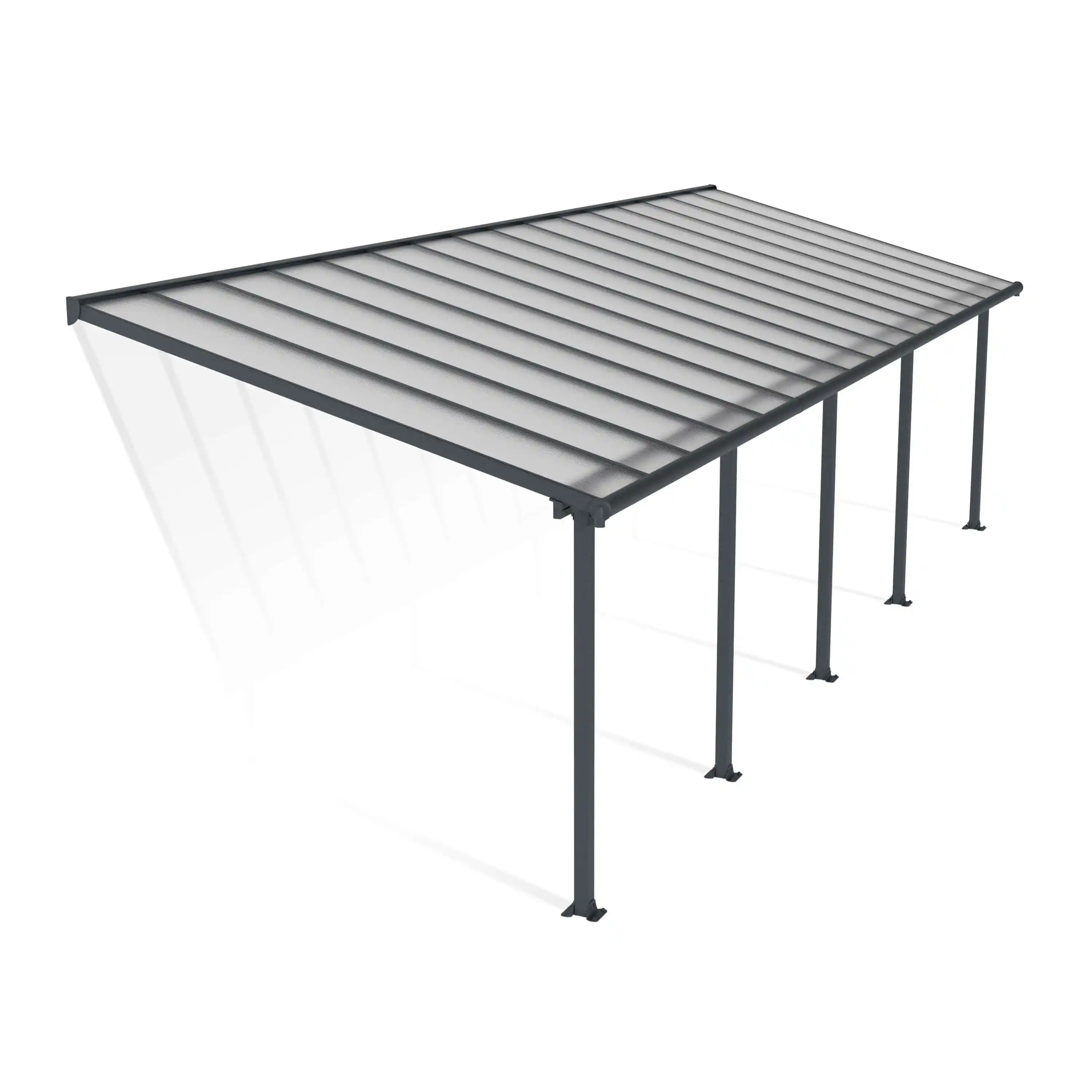 Canopia Olympia 980X294 cm Terrasoverkapping Donkergrijs Helder