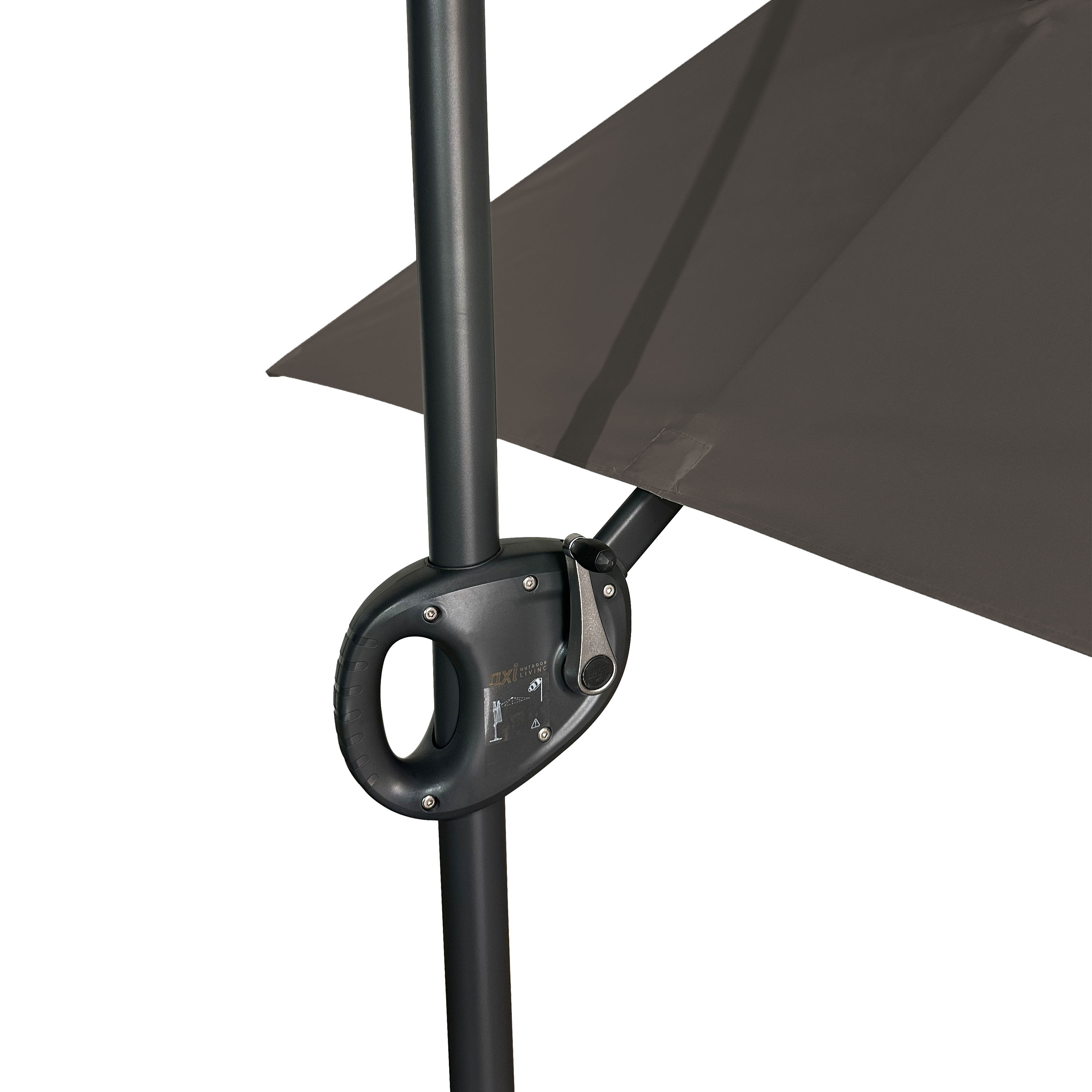 AXI Mira Cantilever Parasol 300x300cm Anthracite/Taupe