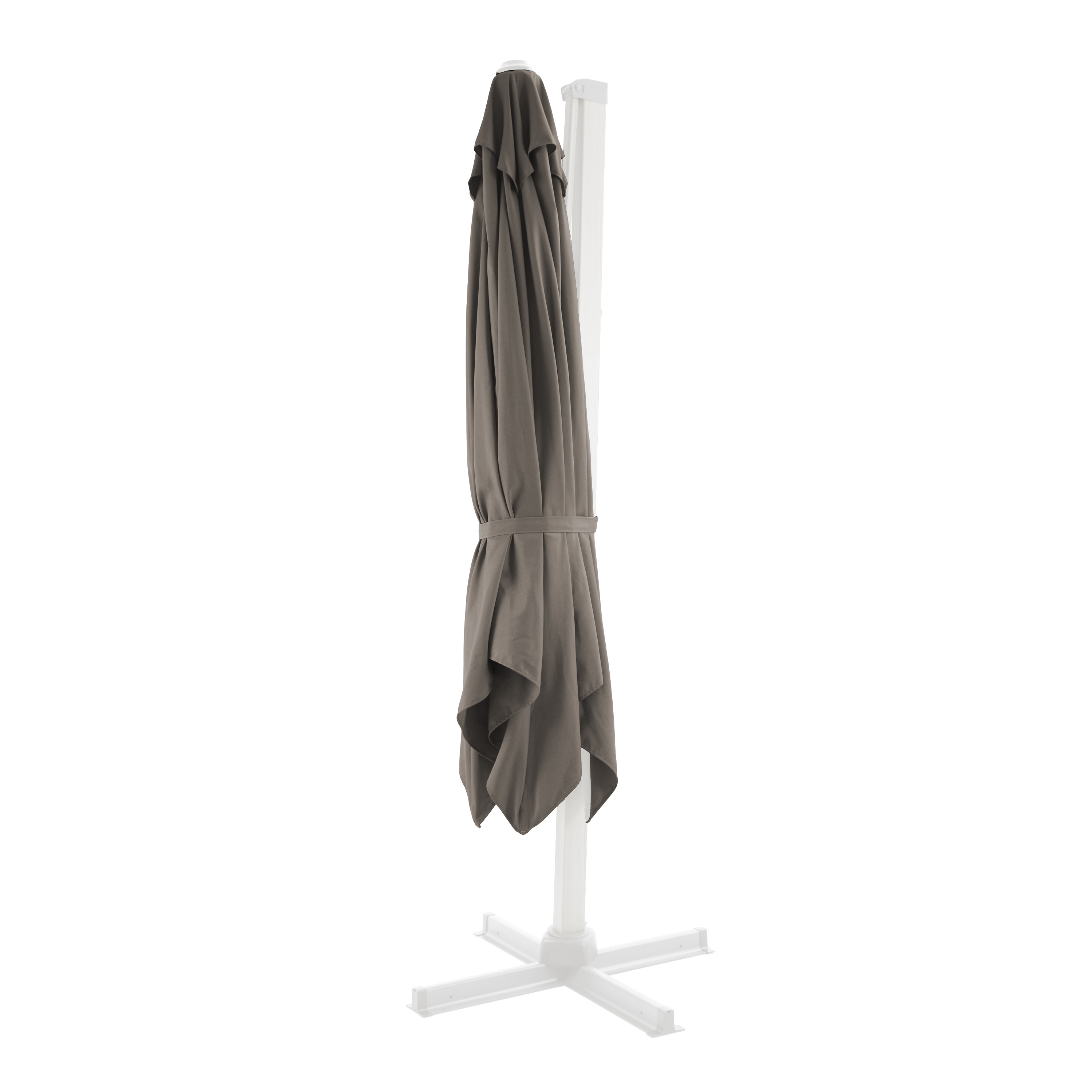 AXI Apollo Premium Ampelschirm 300x300cm Weiß/Taupe