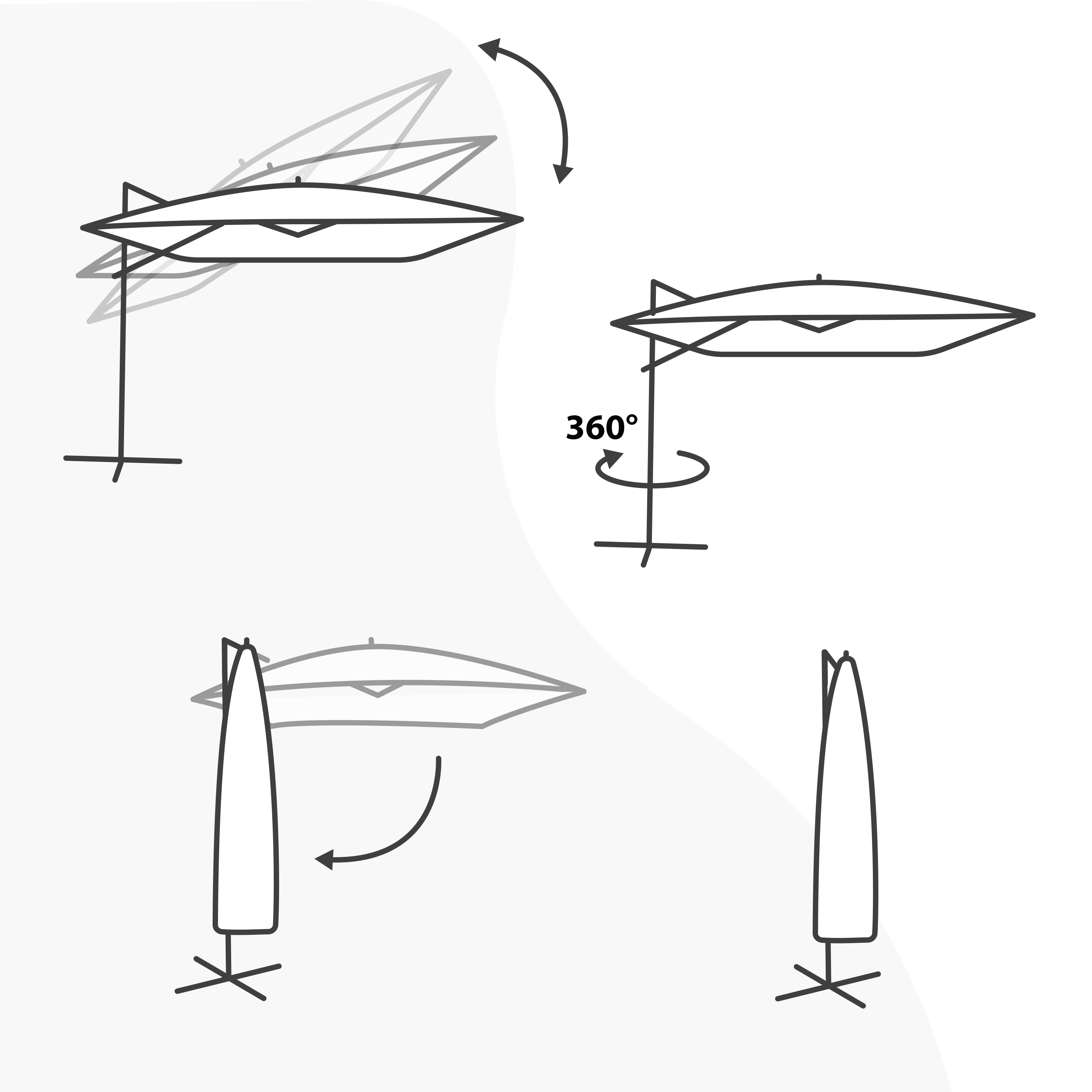 AXI Luma Cantilever Parasol 200x300 cm Anthracite/Beige