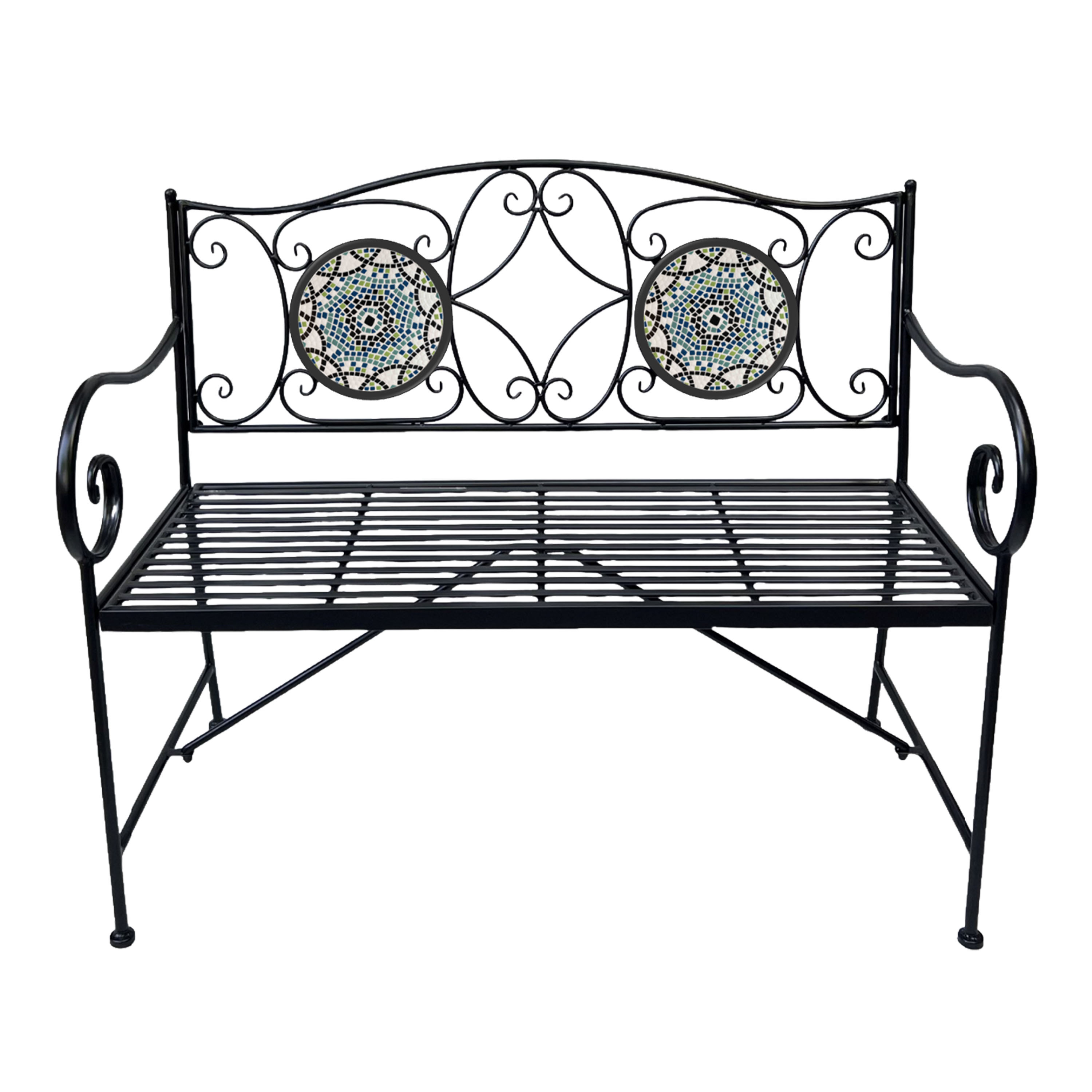 AXI Margot Mosaic Garden Bench - Multicolor