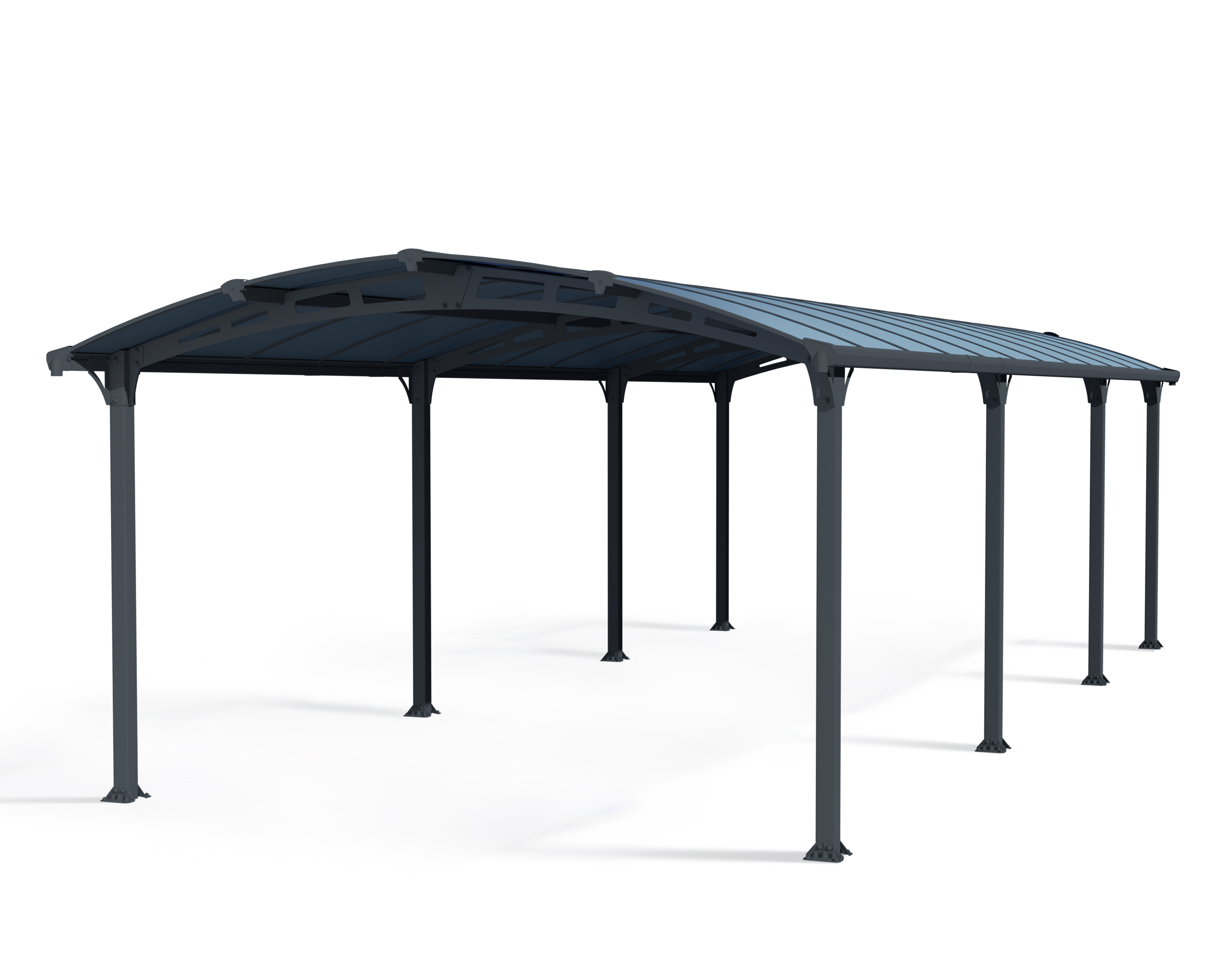 Canopia Arcadia Carport Enkel Donkergrijs Brons-7290108138993 Canopia Arcadia Carport Enkel Donkergrijs Brons