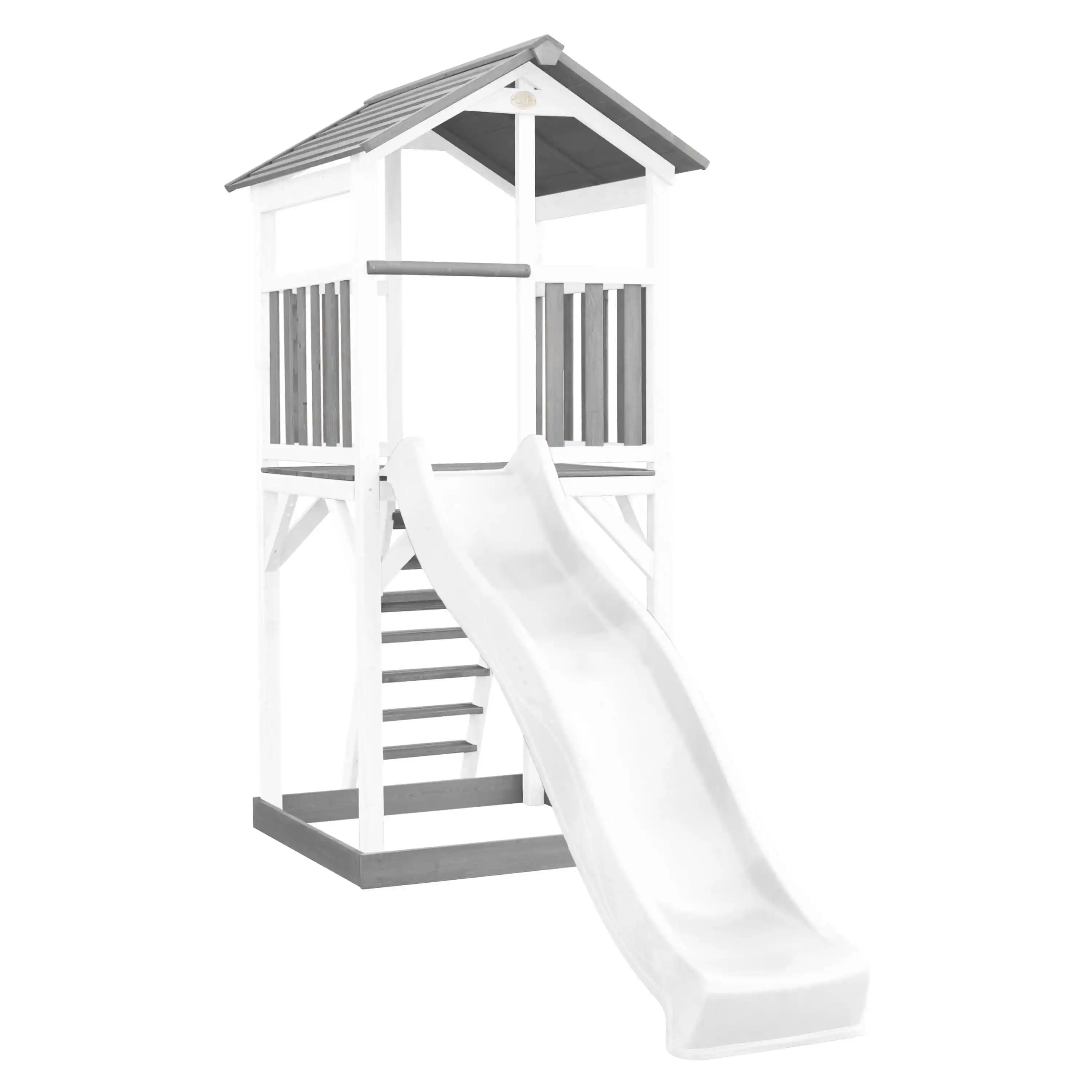 AXI Beach Tower Speeltoren Grijs/wit - Witte Glijbaan