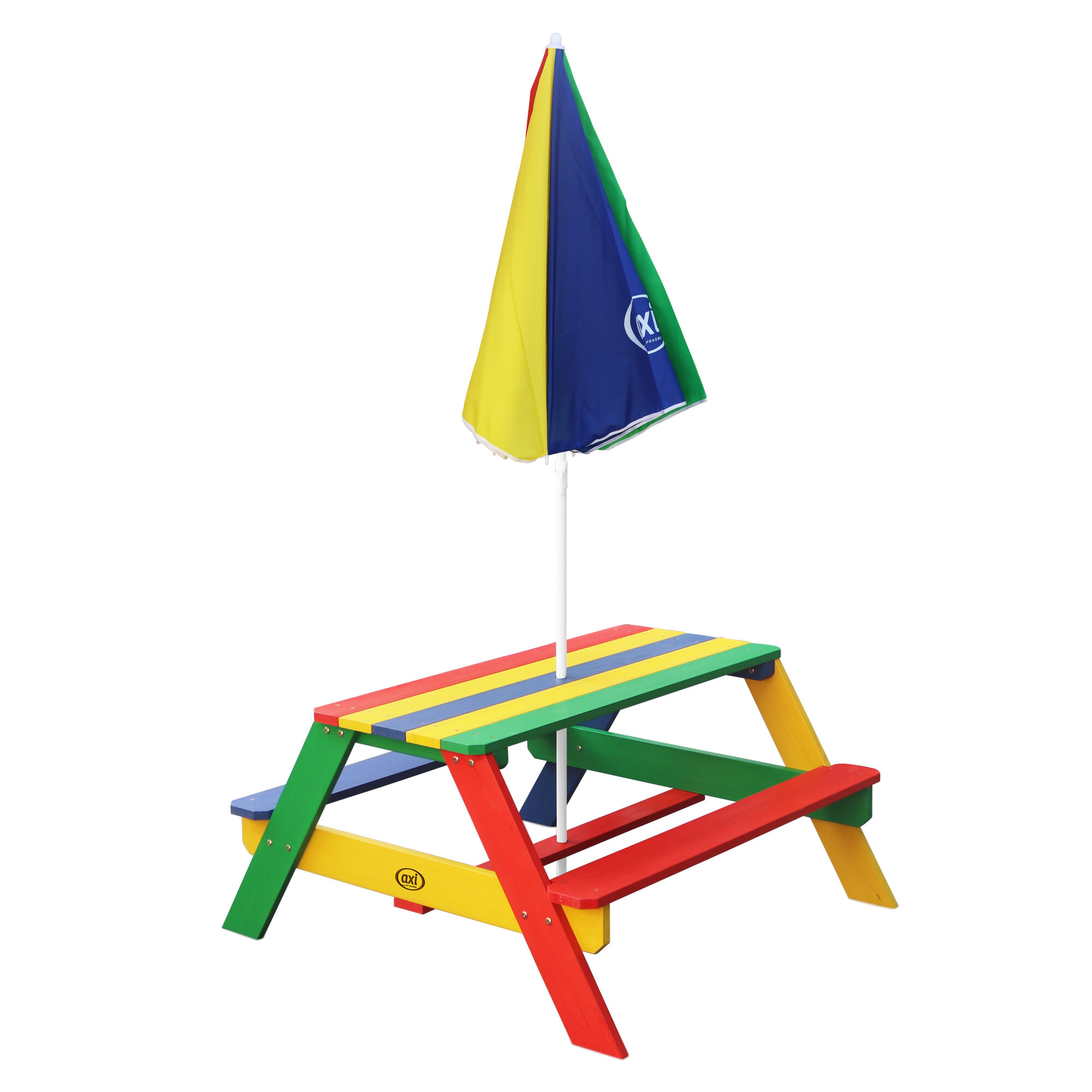 AXI Nick Picknicktafel Regenboog - Parasol Regenboog-8717973935124 AXI Nick Picknicktafel Regenboog - Parasol Regenboog
