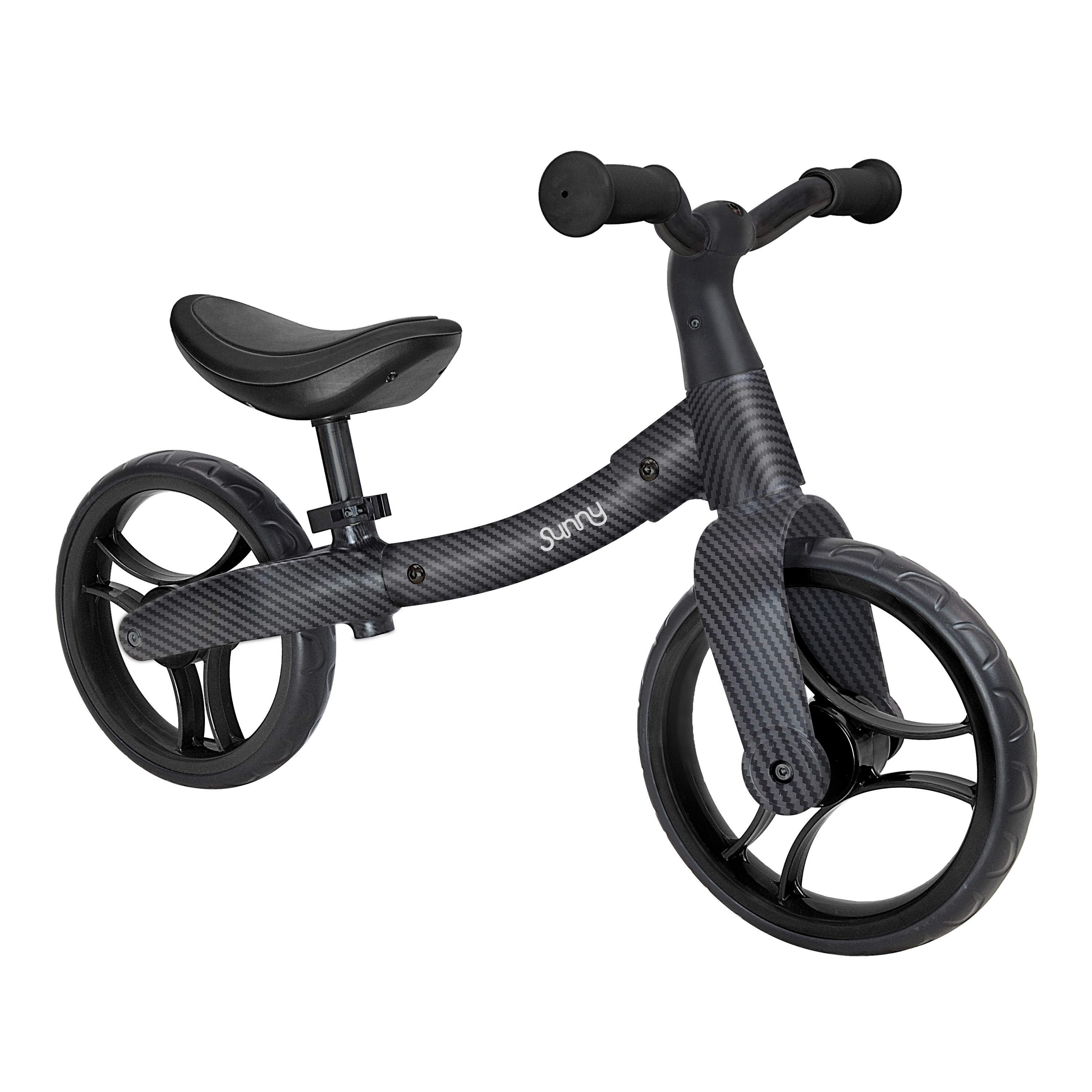 Sunny Balance Bike 3000 Laufrad aus Metall mit Carbon Fiber Look