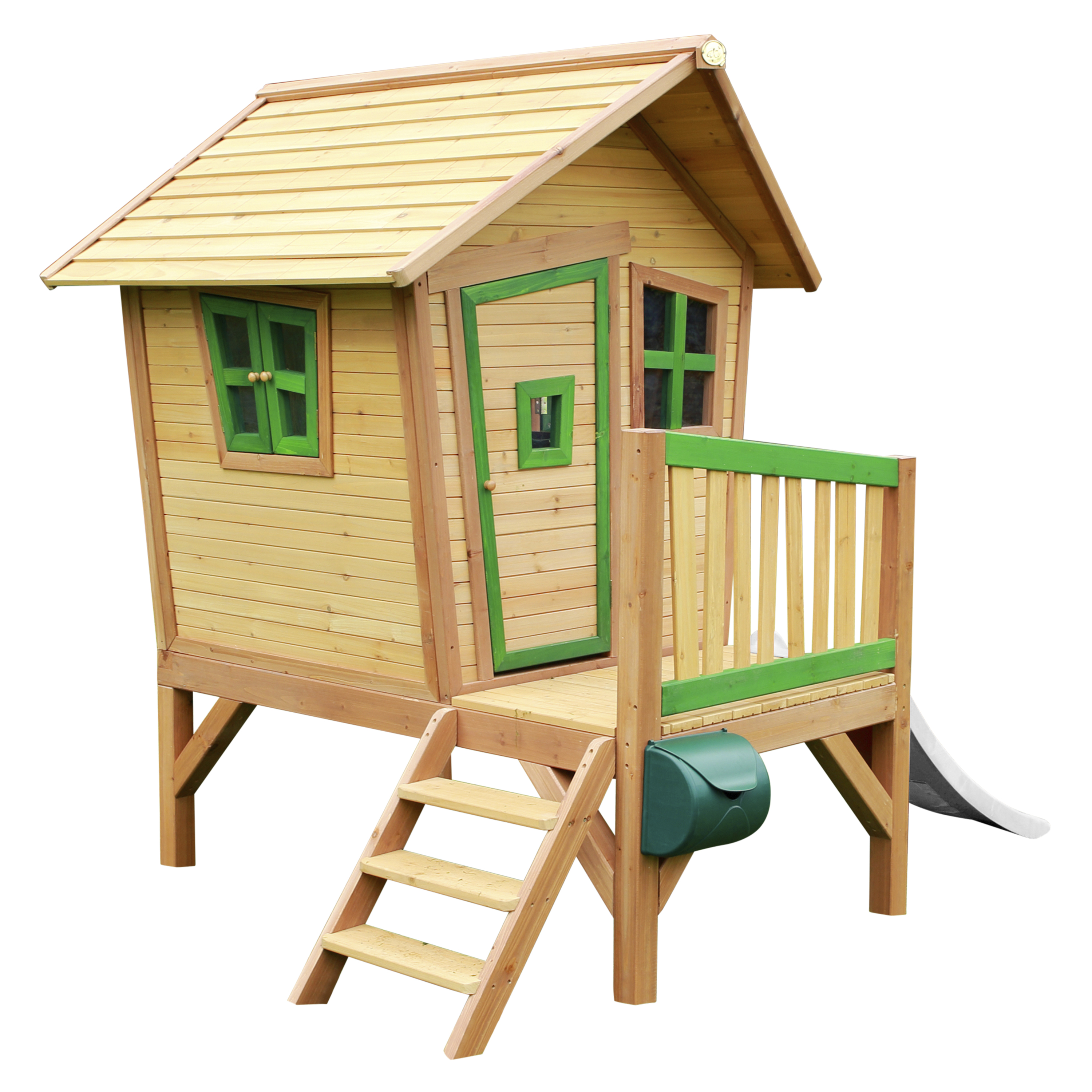 AXI Robin Playhouse Brown/Green - White Slide