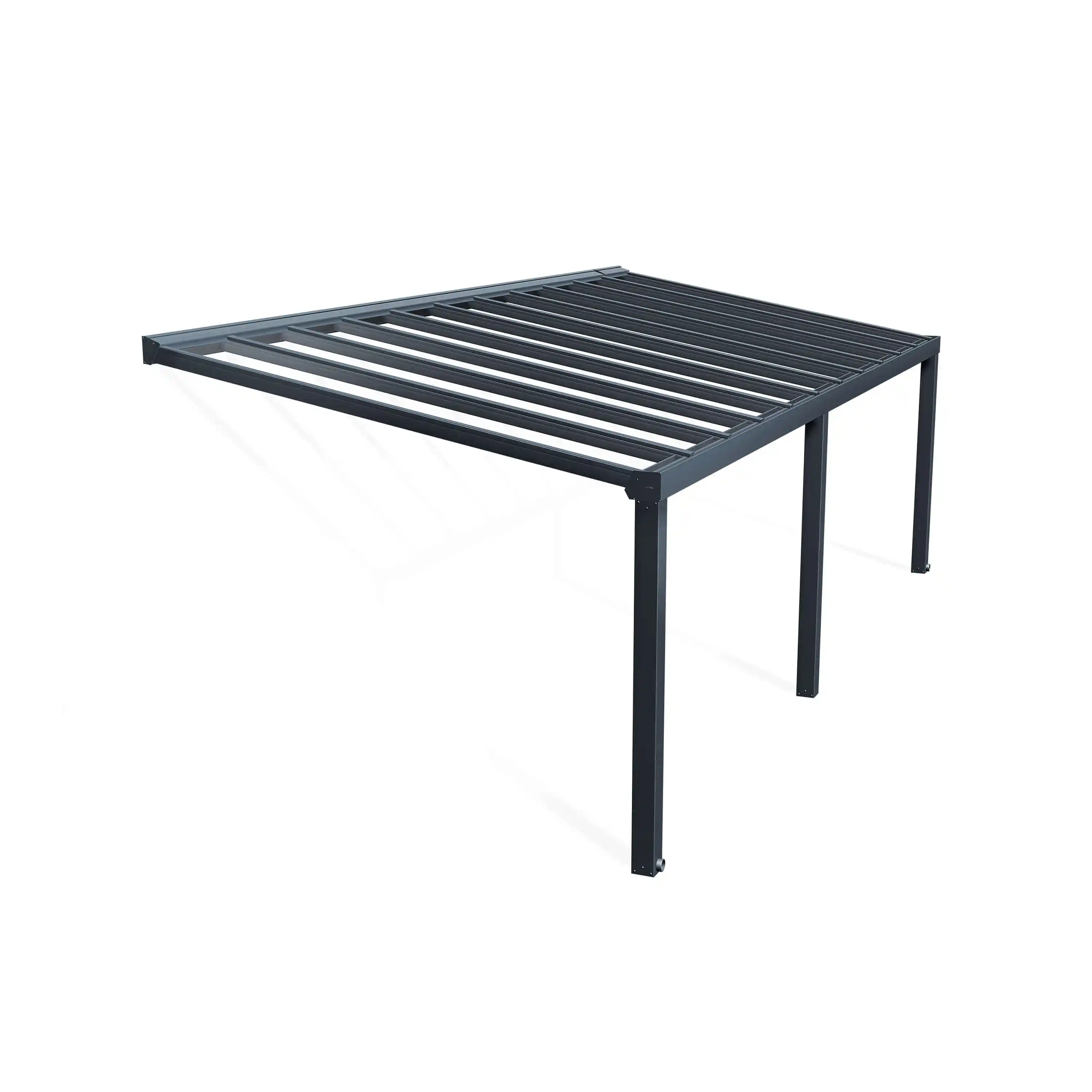 Canopia Stockholm 340X805 cm Terrasoverkapping Donkergrijs Helder-7290108601312 Canopia Stockholm 340X805 cm Terrasoverkapping Donkergrijs Helder