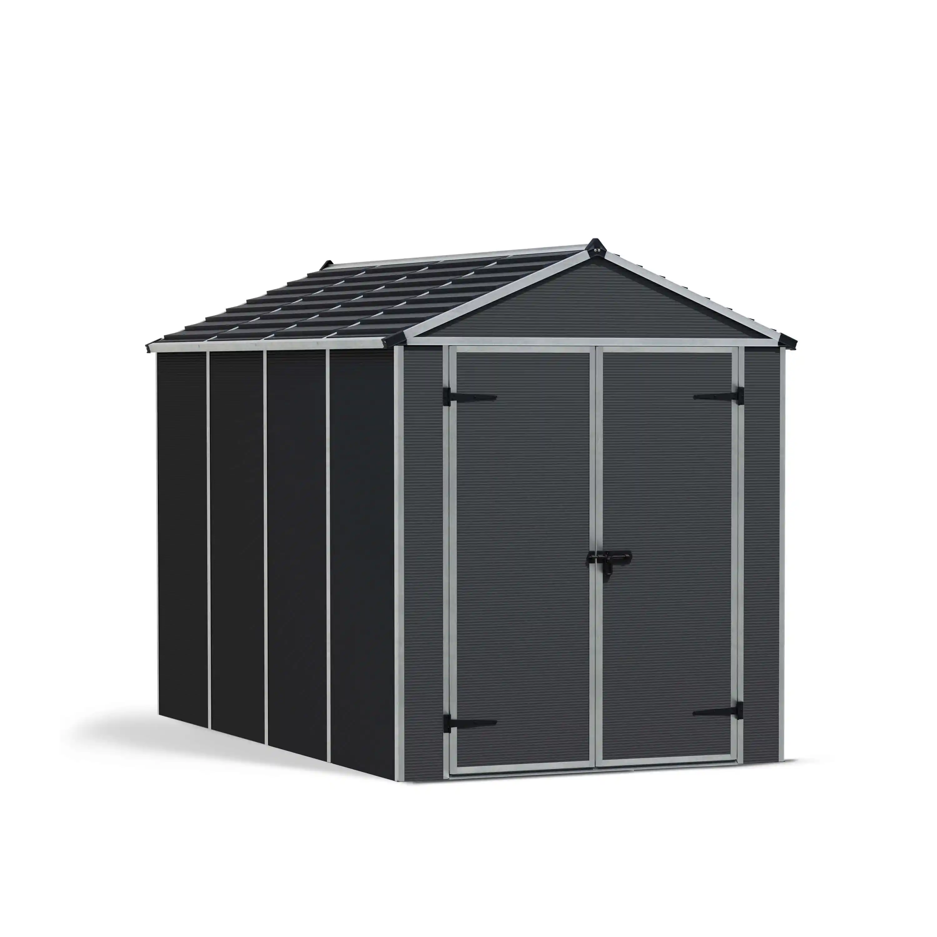 Canopia Rubicon 303X185X217 cm Ultra Duurzame openlucht Opslag Schuur voor tuin Donkergrijs-7290108603415 Canopia Rubicon 303X185X217 cm Ultra Duurzame openlucht Opslag Schuur voor tuin Donkergrijs