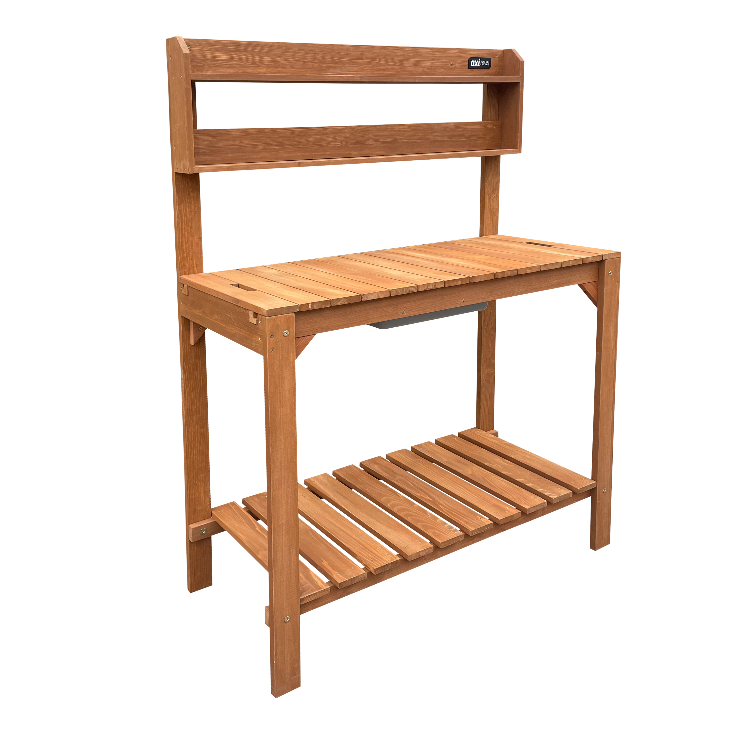 AXI Potting Table with Sliding Worktop Brown