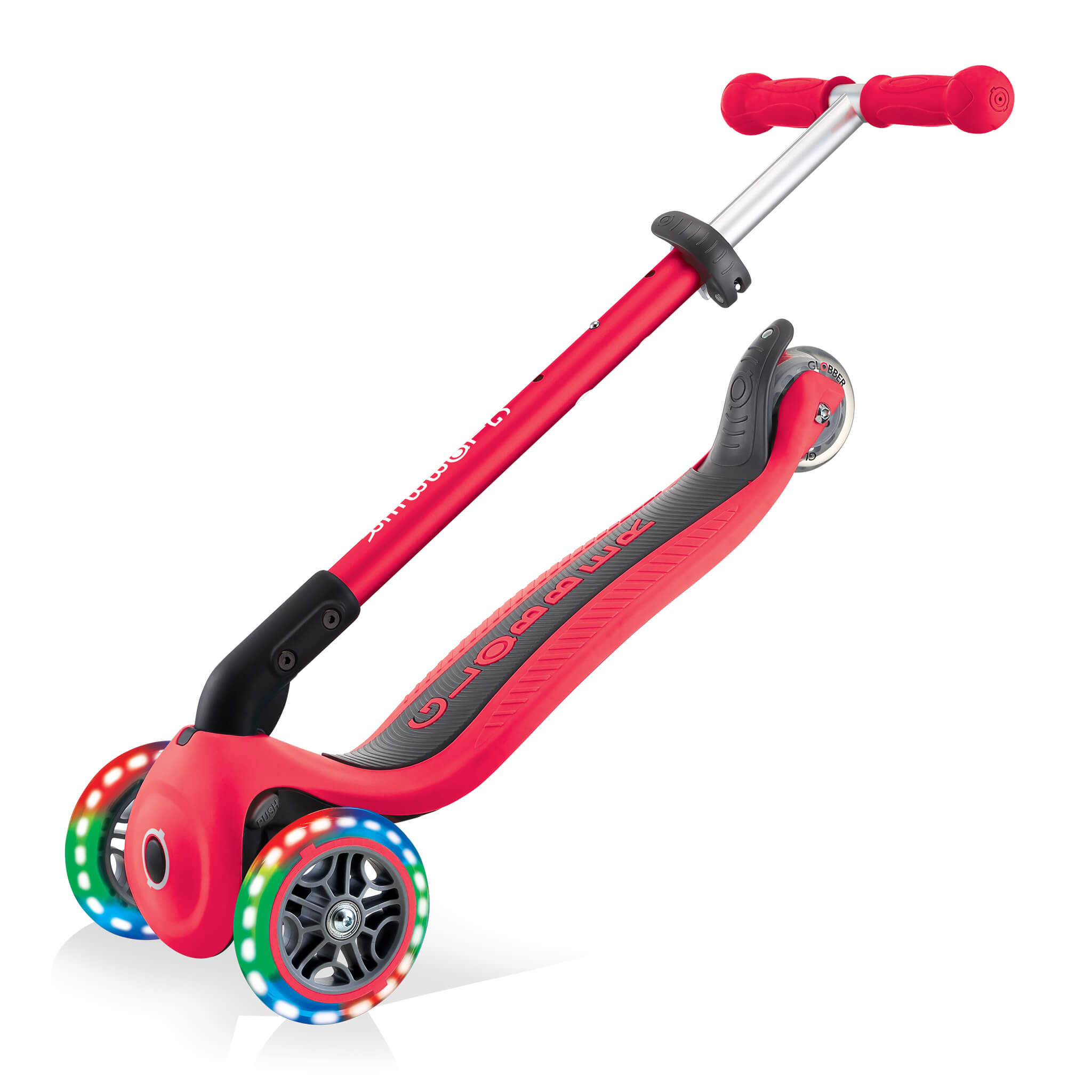 Globber Primo Foldable Lights Step Rood