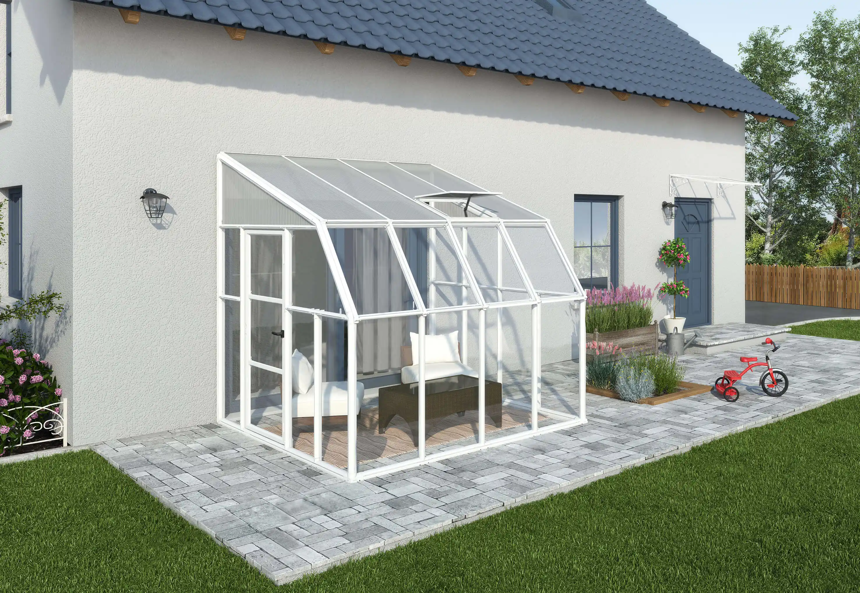 Canopia Sun Room 260X257 cm veranda en Solarium Wit Helder