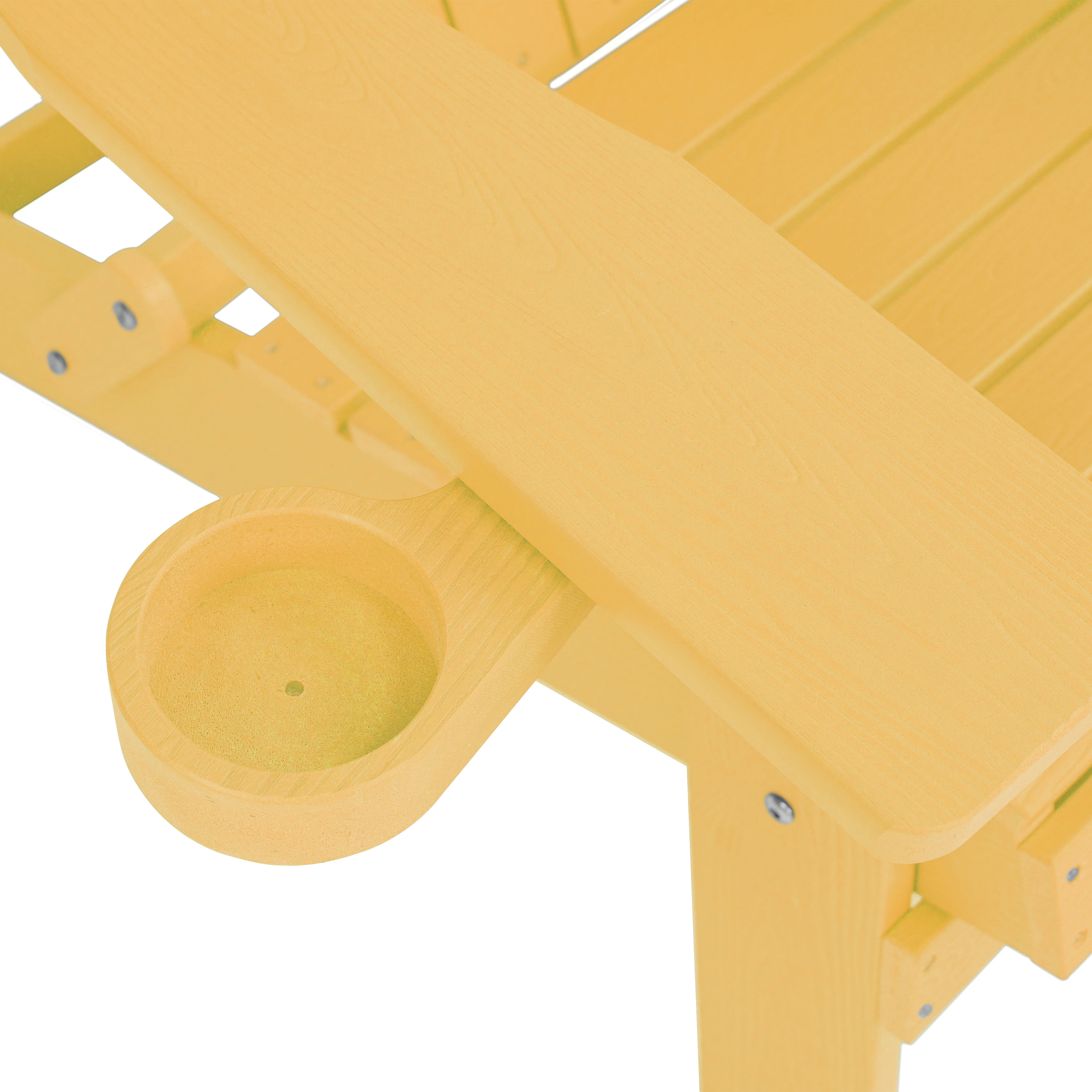 AXI Claire Folding Adirondack Chair Plastic Yellow