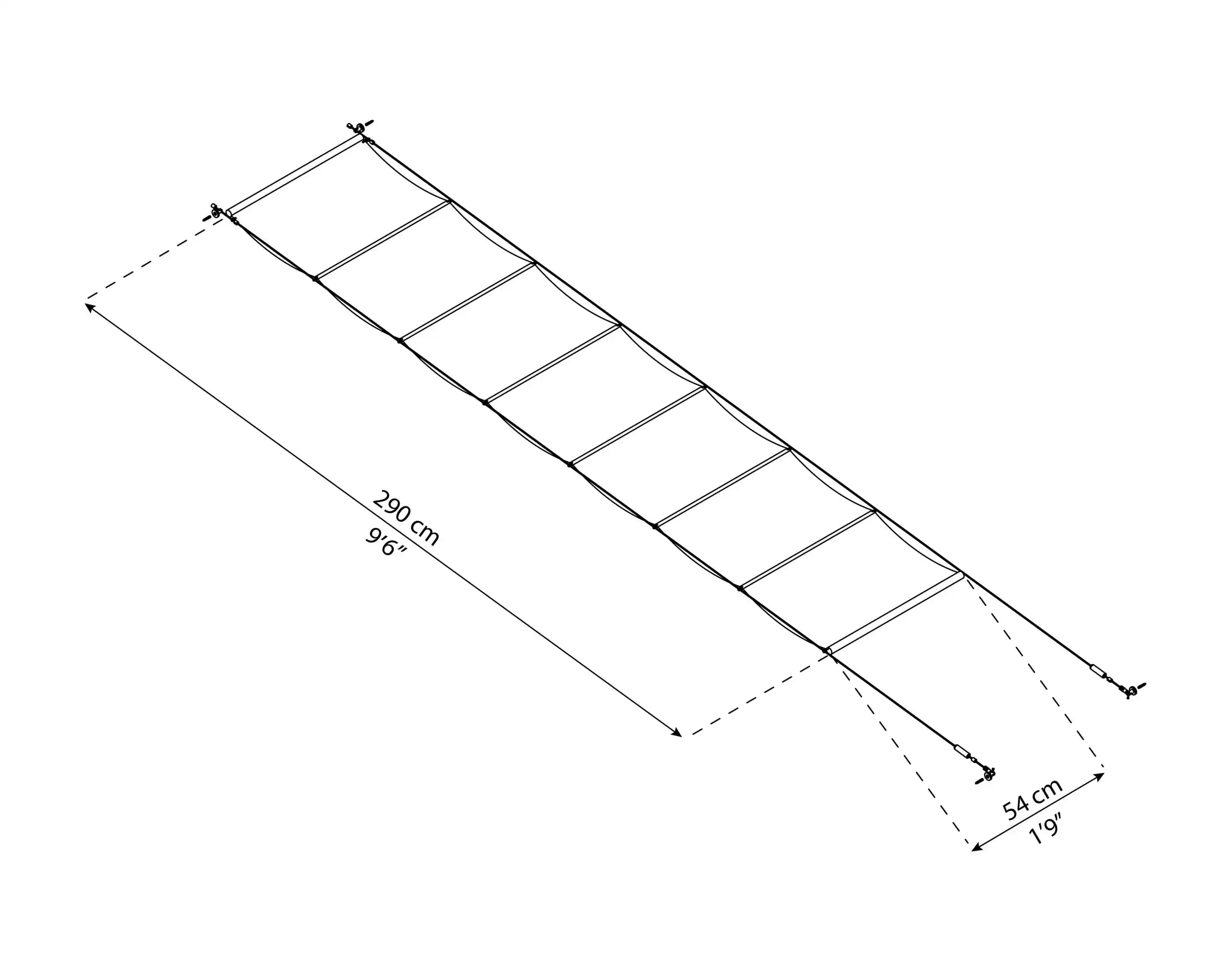 Canopia Terrassenüberdachung Schatten 300X730cm Weiß