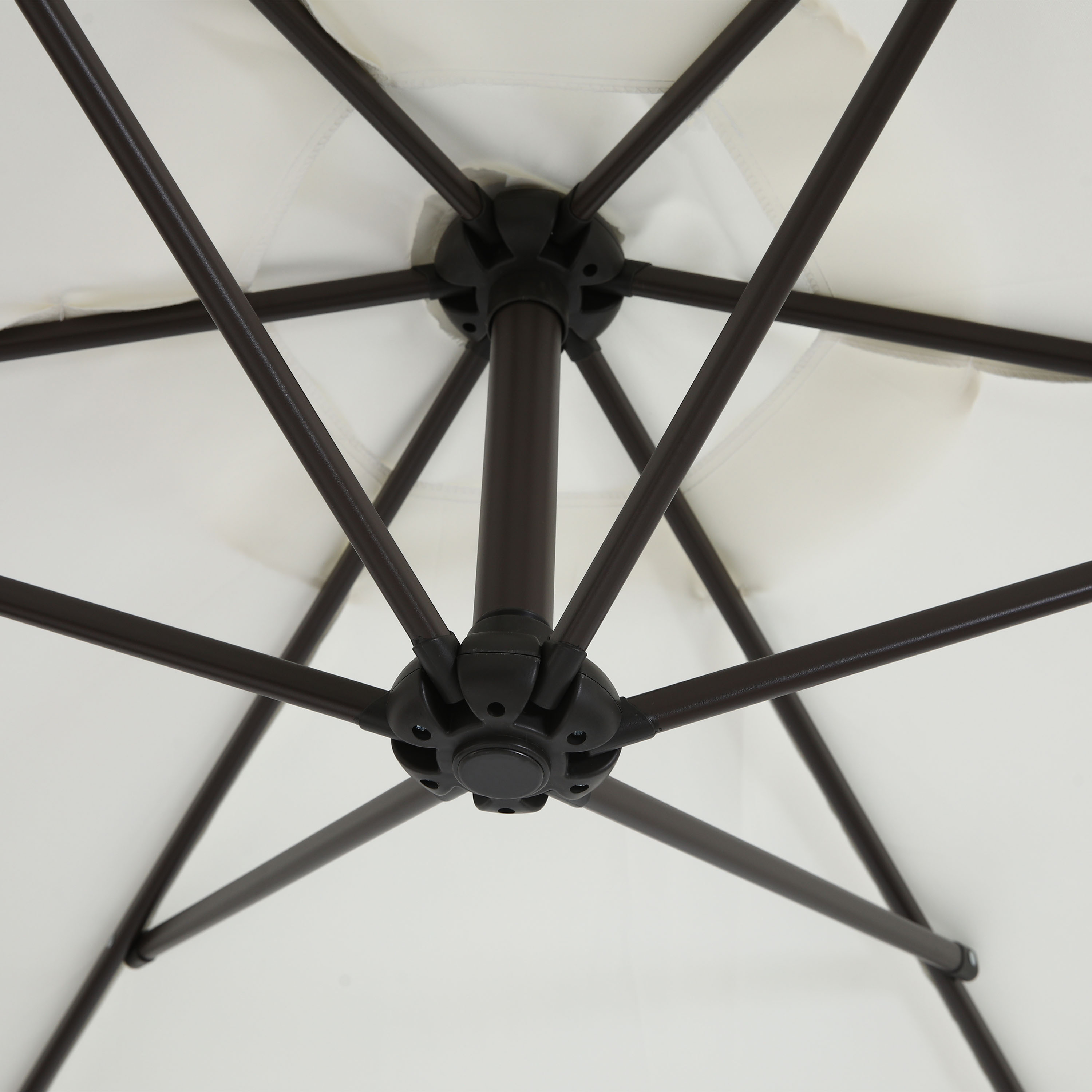 AXI Dion Cantilever Parasol Ø 300cm incl. parasol base Oak-look/Beige