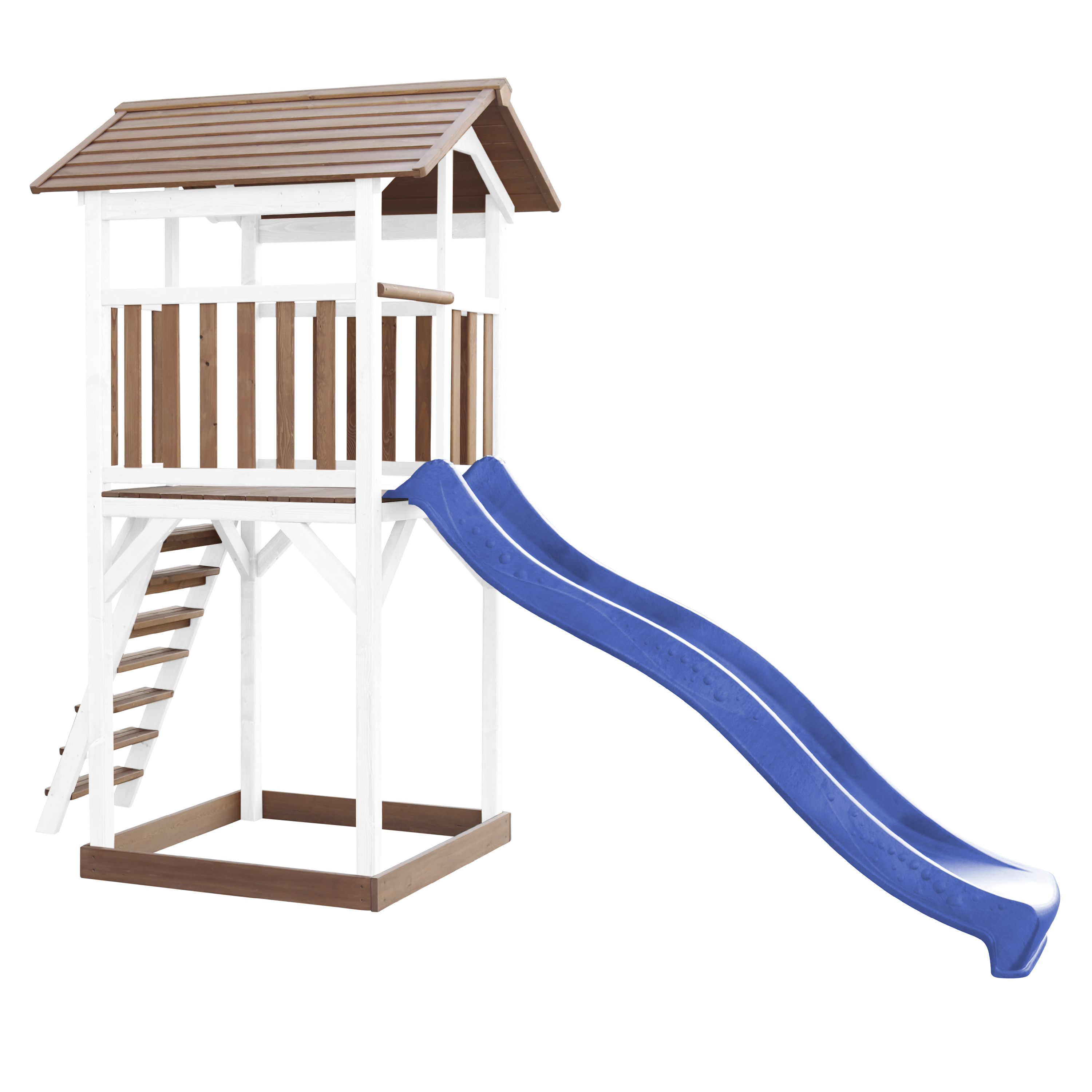 AXI Beach Tower Brown/White - Blue Slide