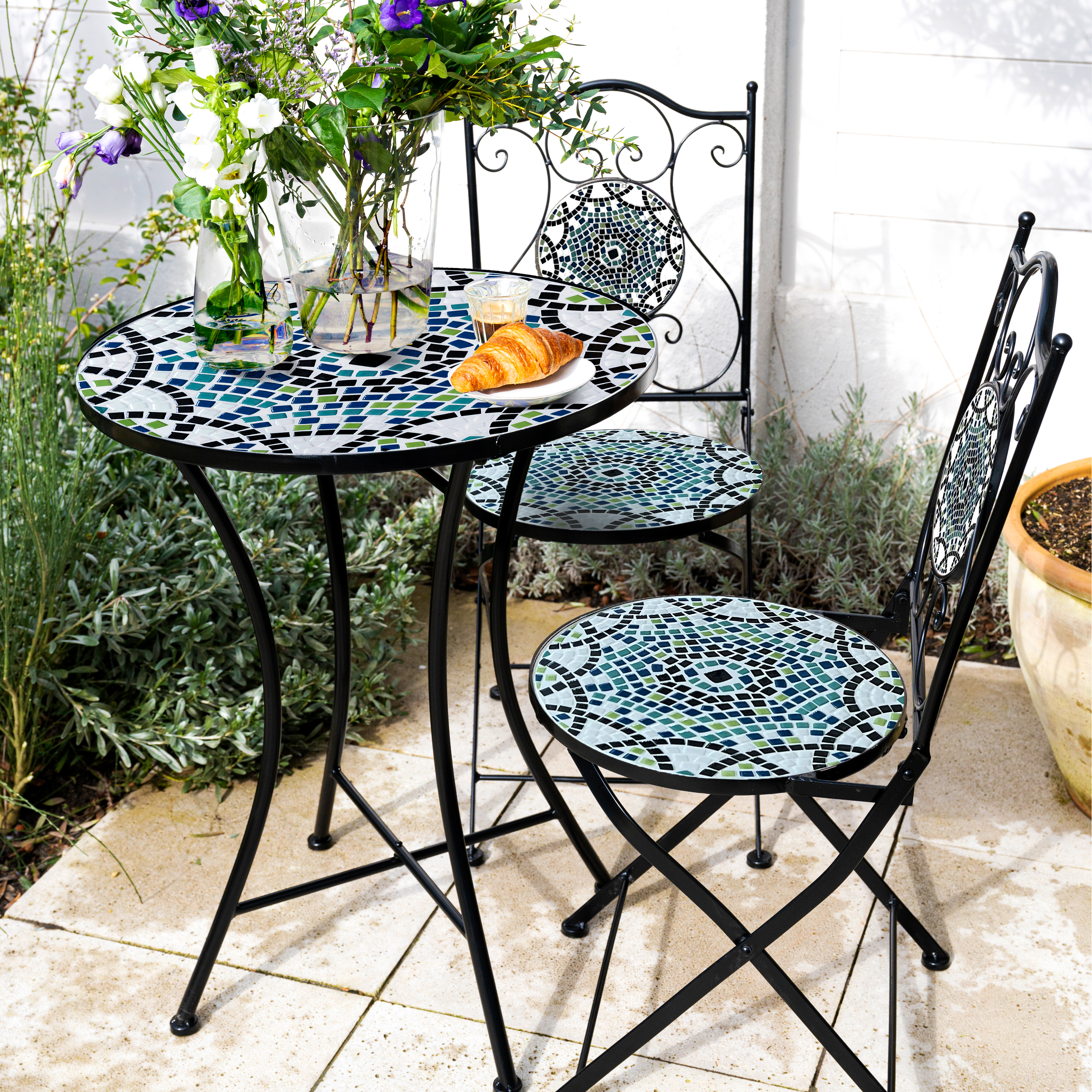 AXI Amélie Mosaik Bistro Set Mehrfarbig