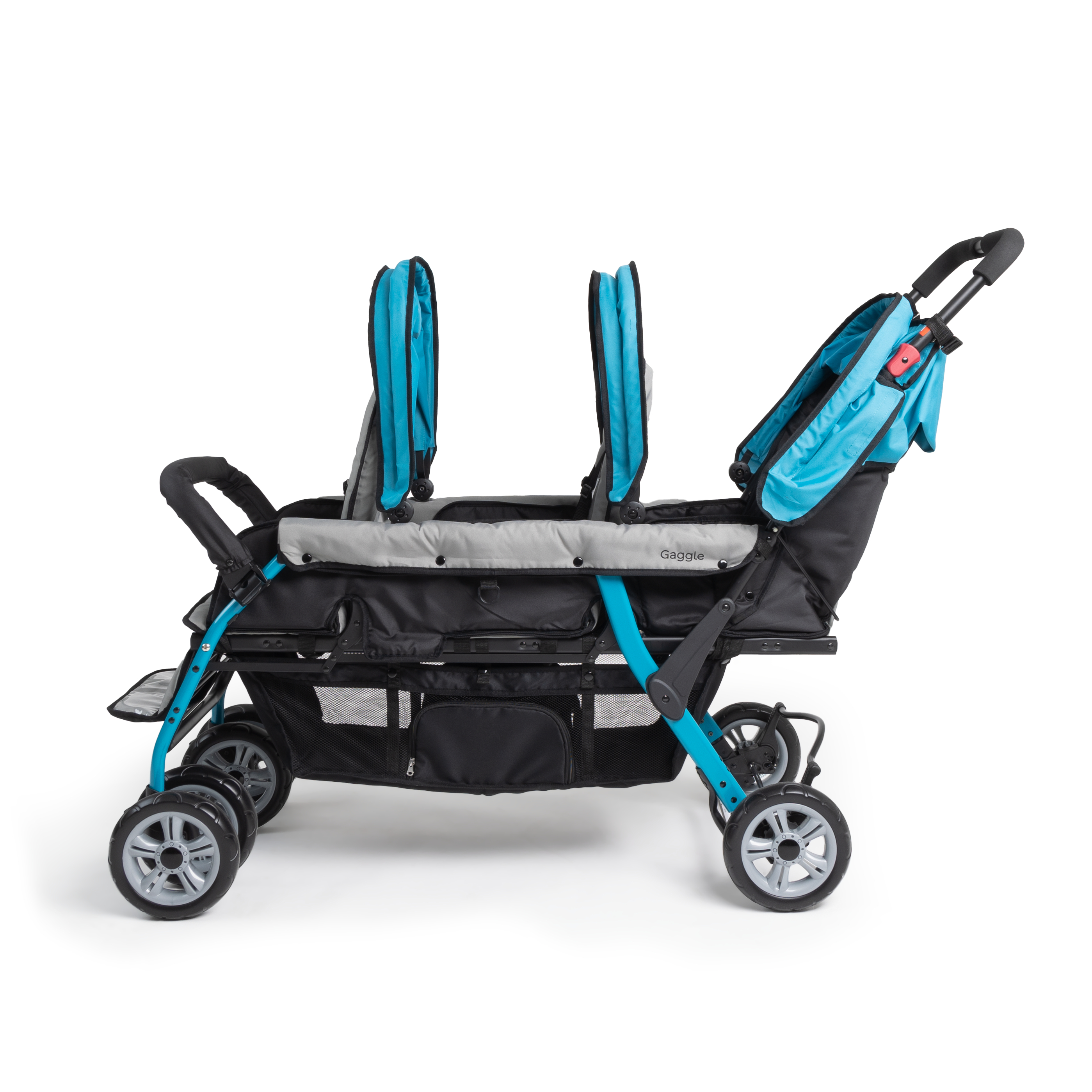 Gaggle Compass Kinderwagen für 3 Kinder Türkis