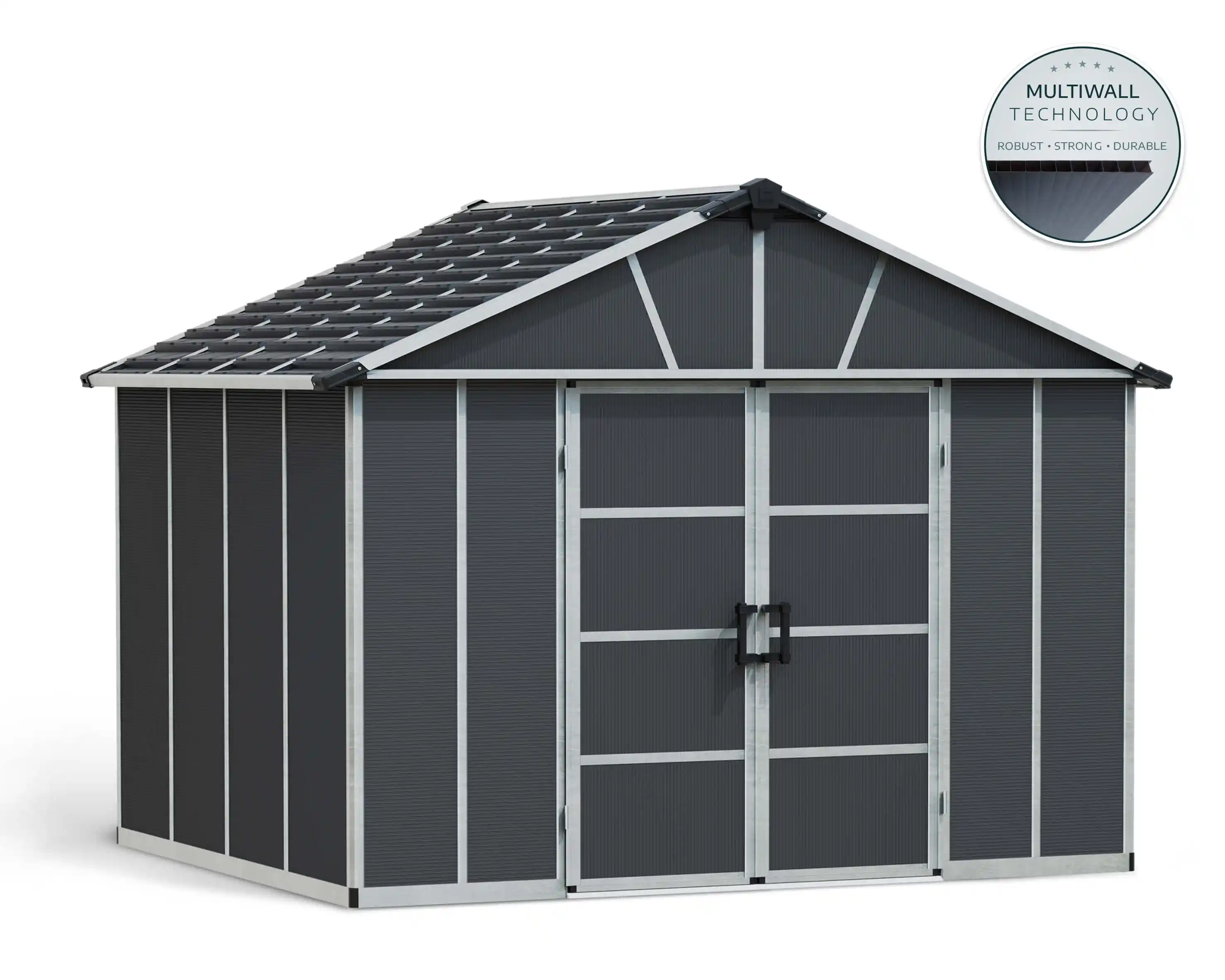 Canopia Yukon 271X332 cm grote schuur Donkergrijs