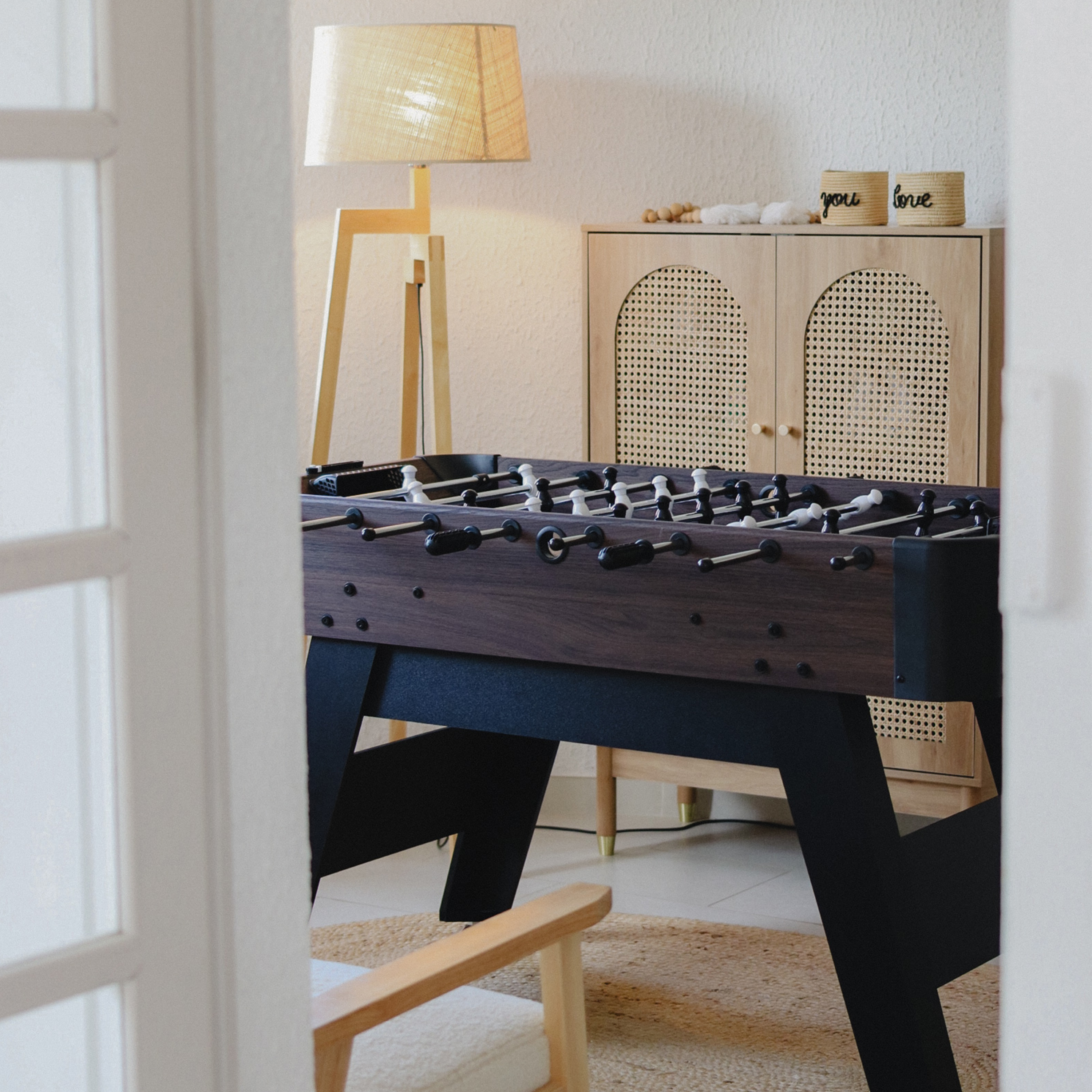 Cougar Striker Football Table Dark Brown/Black