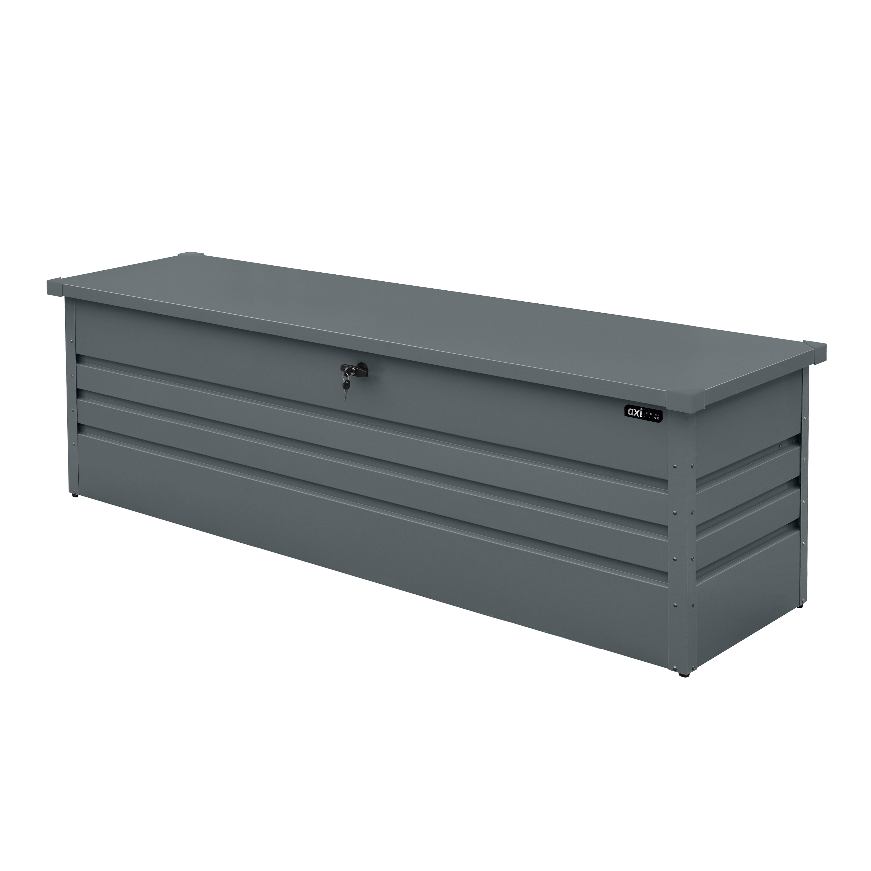 AXI Miles Gartenbox 1000 aus Metall Anthrazit - 185x82x75cm
