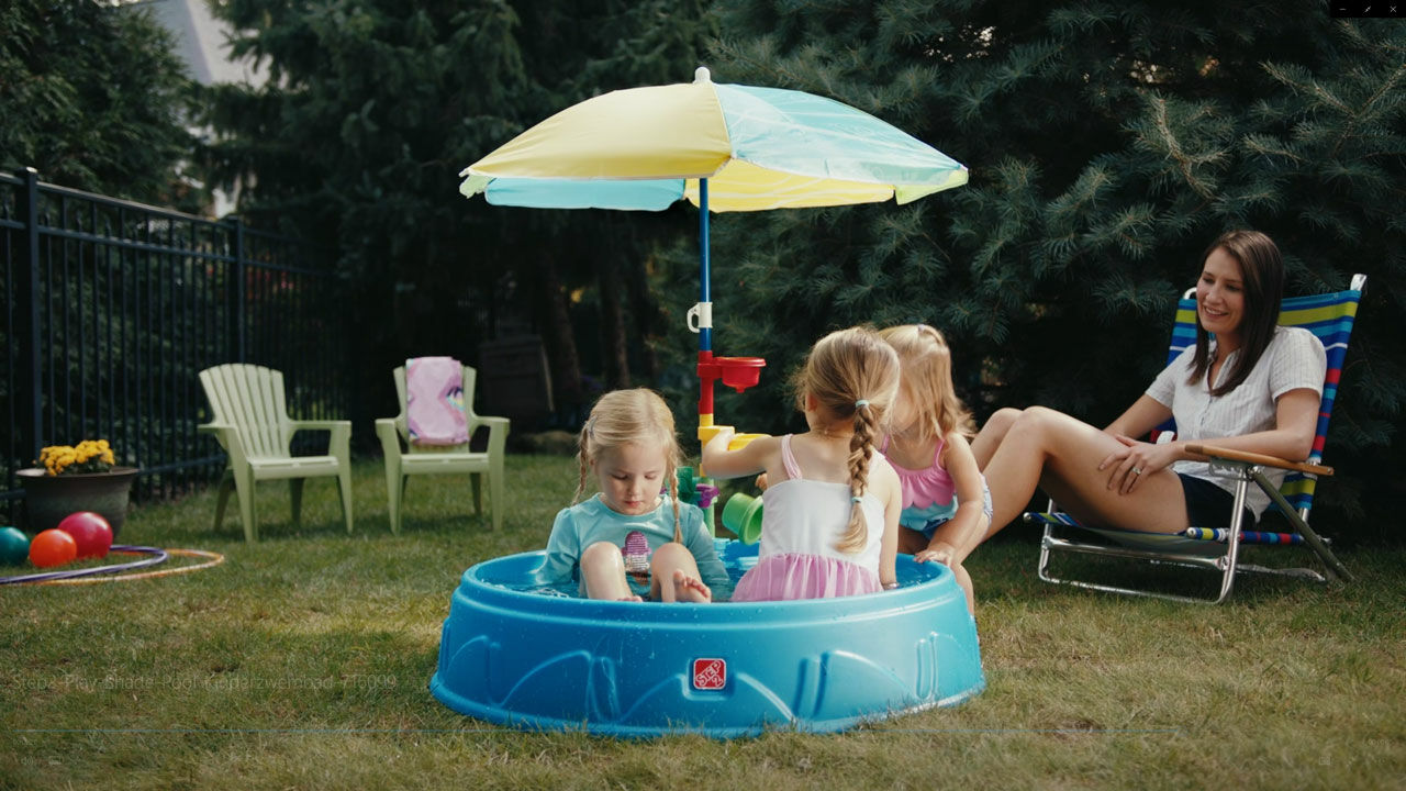 Thumbnail Step2 Play & Shade Pool - Kinderzwembad met parasol - Waterspeelgoed