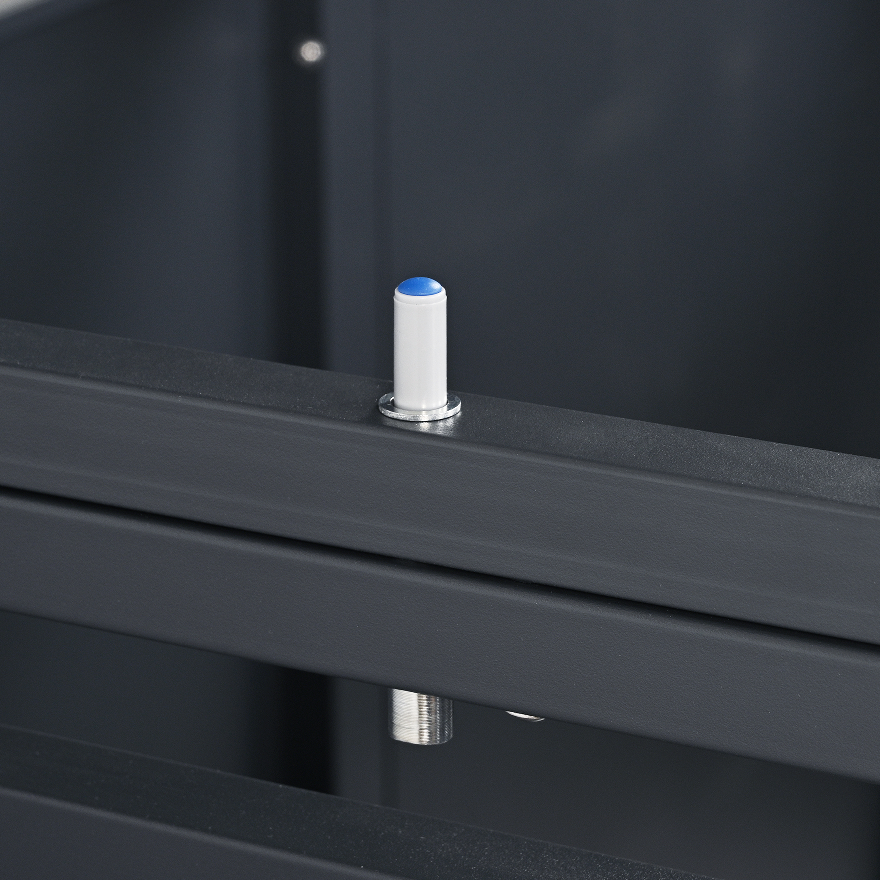 AXI Lucas Metal Garbage Bin Shed Anthracite - 1 Garbage Bin