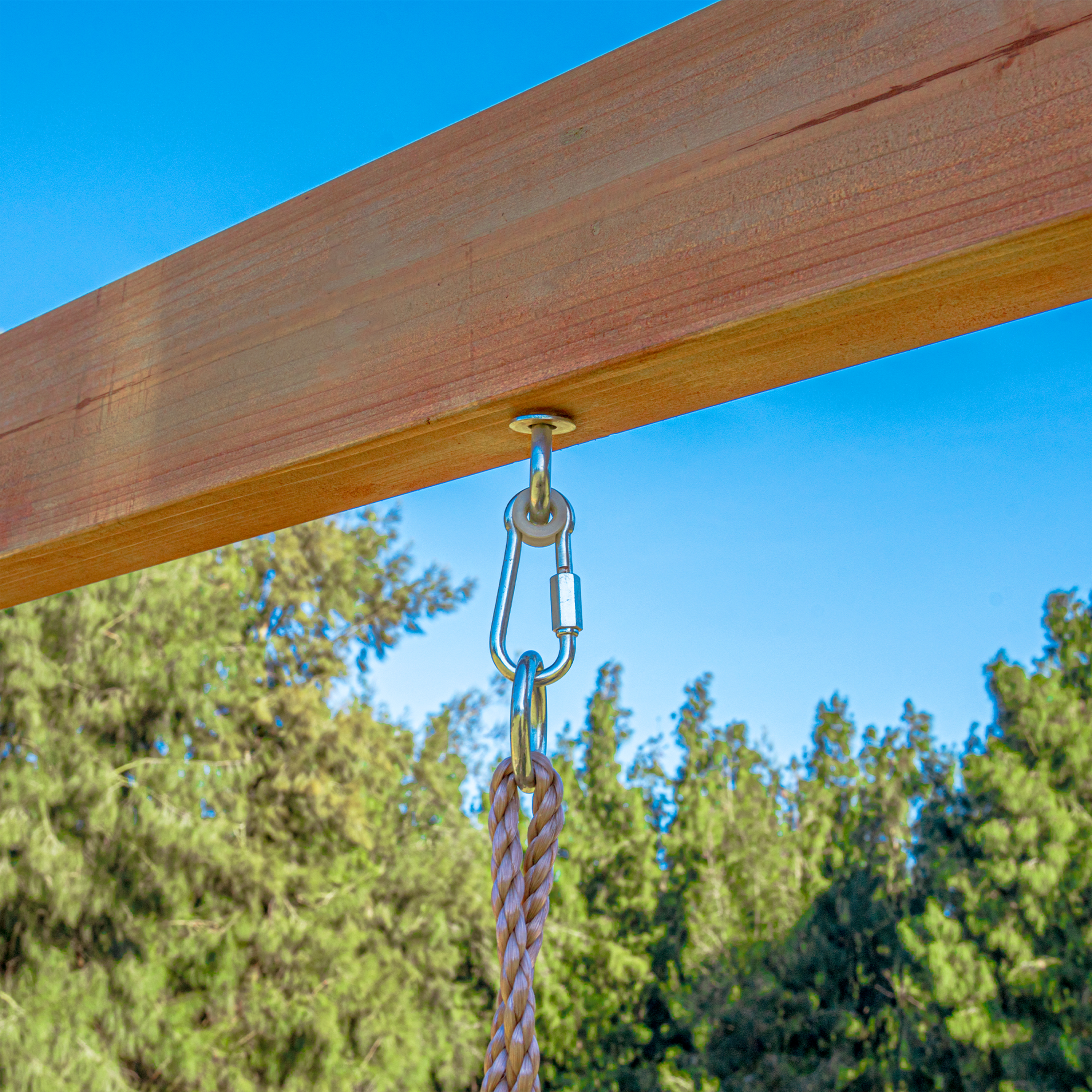 AXI Mitch Climbing Frame with Double Swing. Trapeze and Lookout Tower – Purple Slide