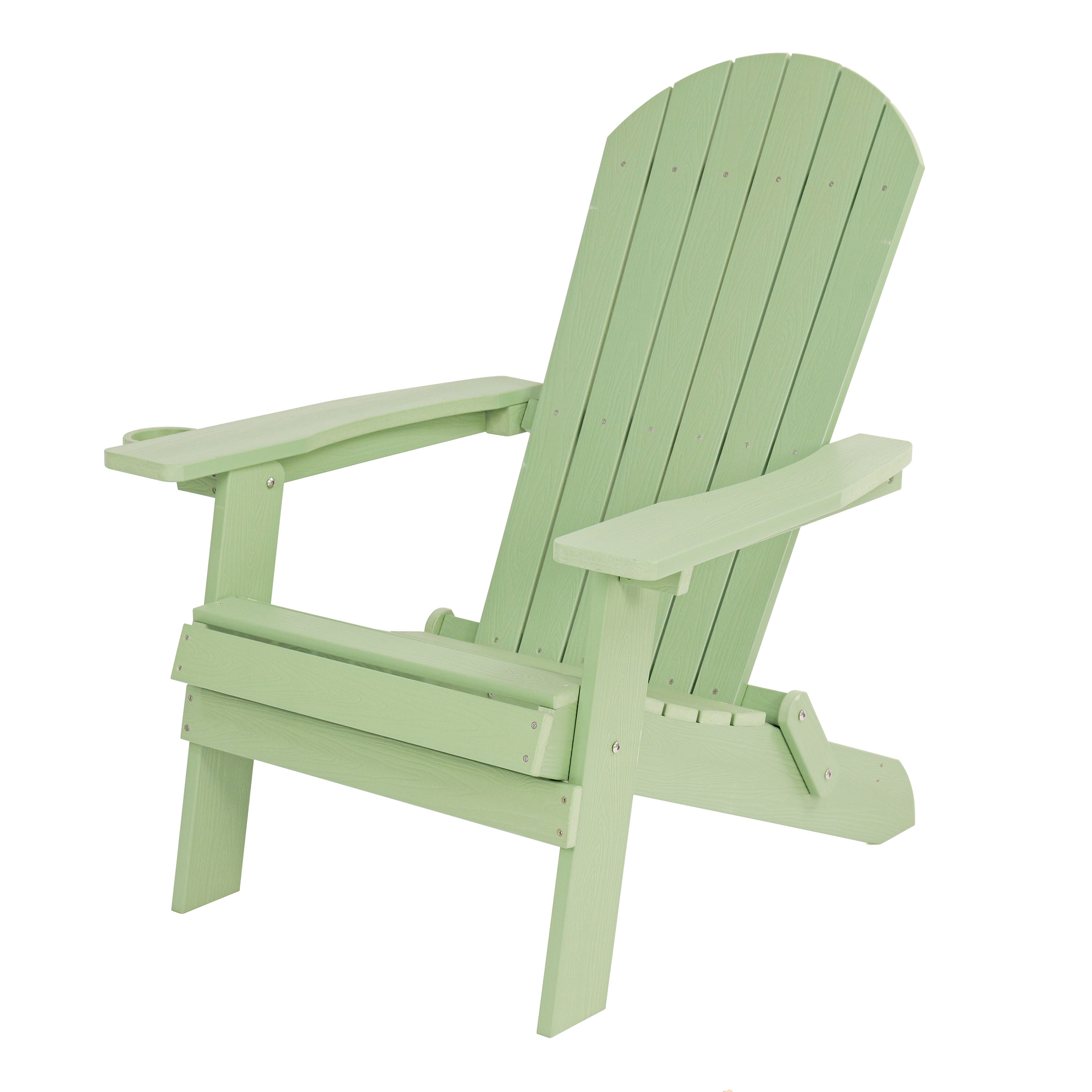 AXI Claire Folding Adirondack Chair Plastic Pastel Green