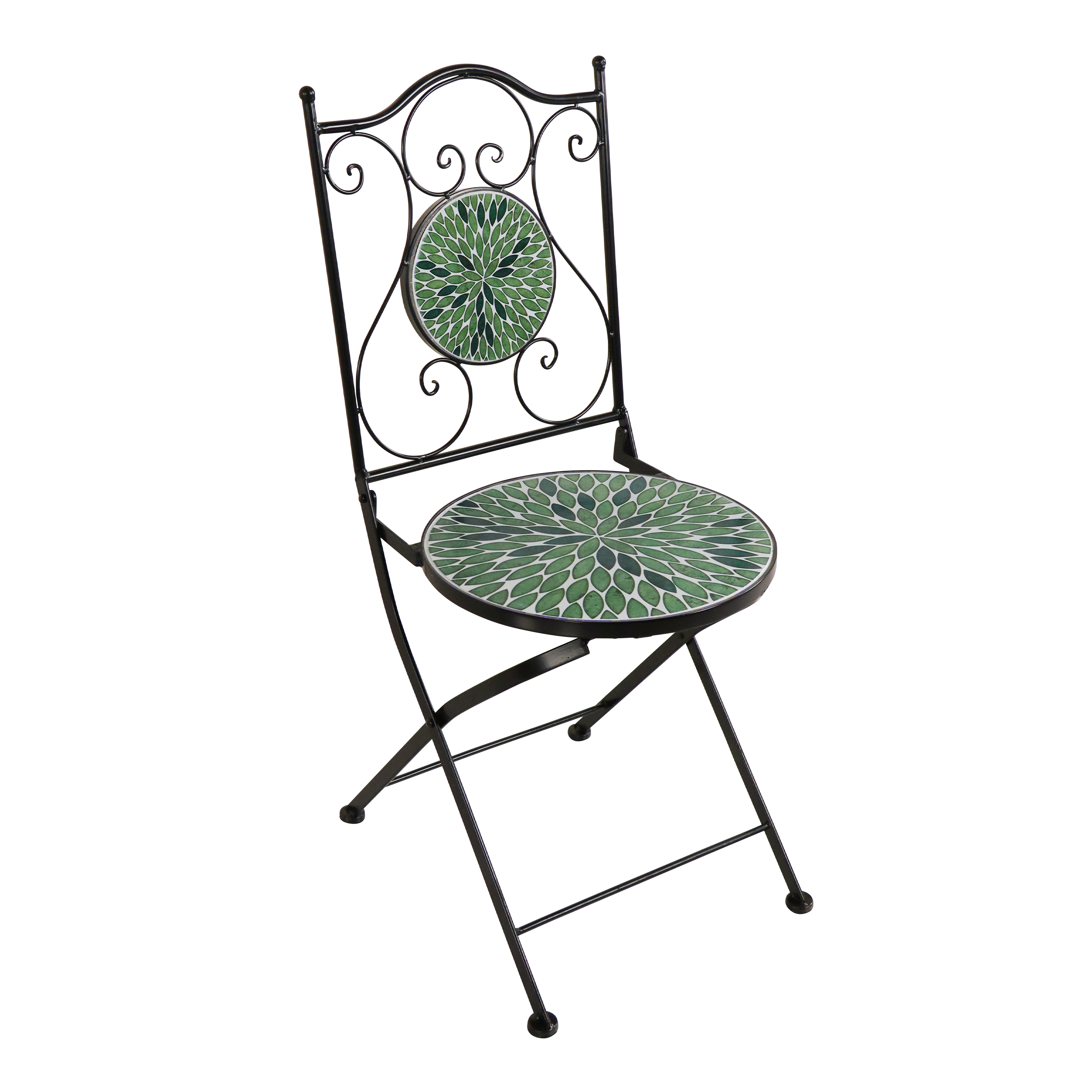 AXI Amélie Mosaik Bistro Set Blätter Grün