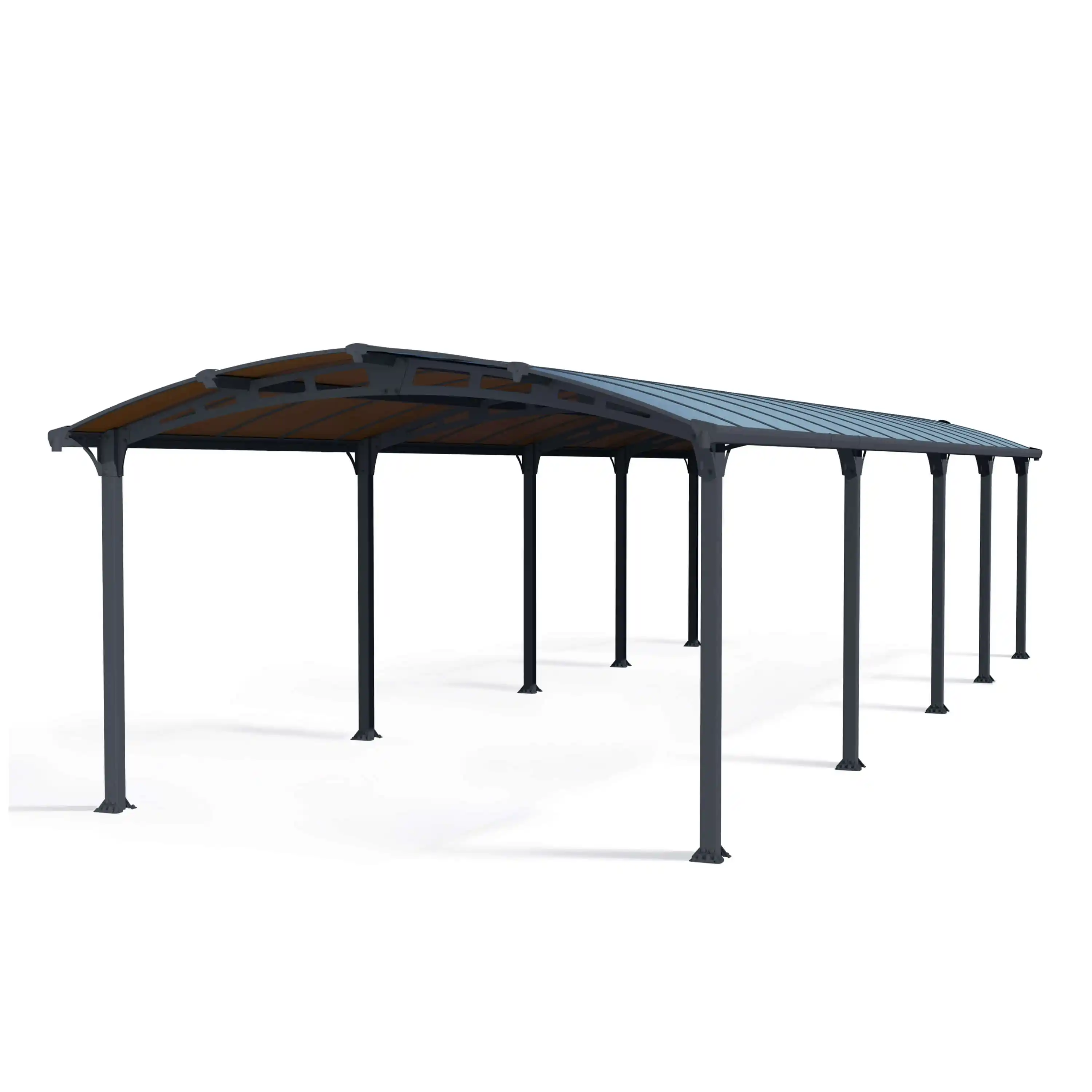 Canopia Arcadia Carport Einzel 1077X360cm Dunkelgrau Bronze
