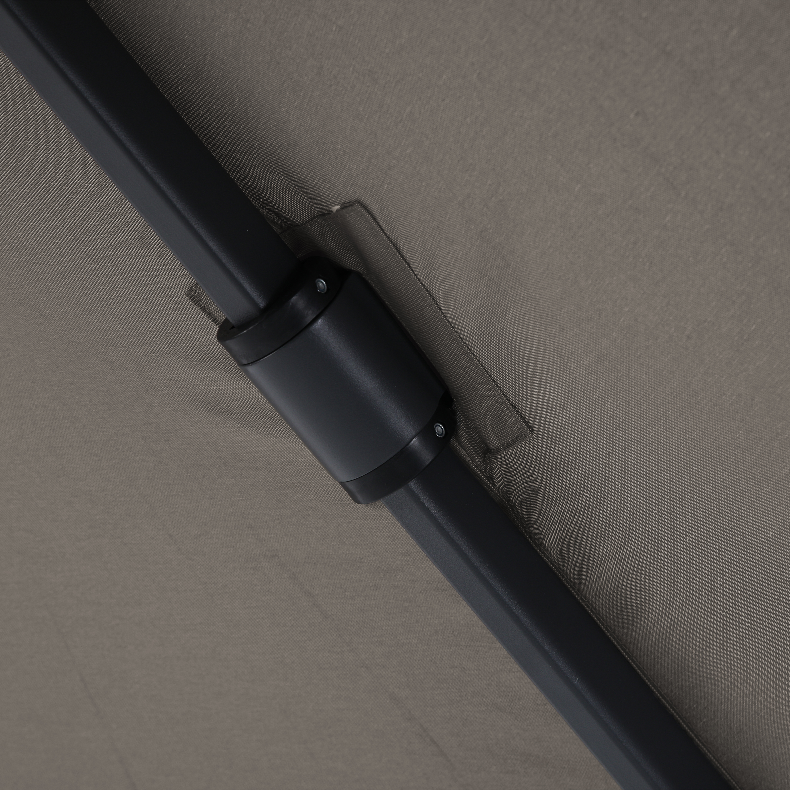 AXI Apollo Premium Cantilever Parasol 300x300cm incl. granite base with wheels Anthracite/Taupe – Complete set