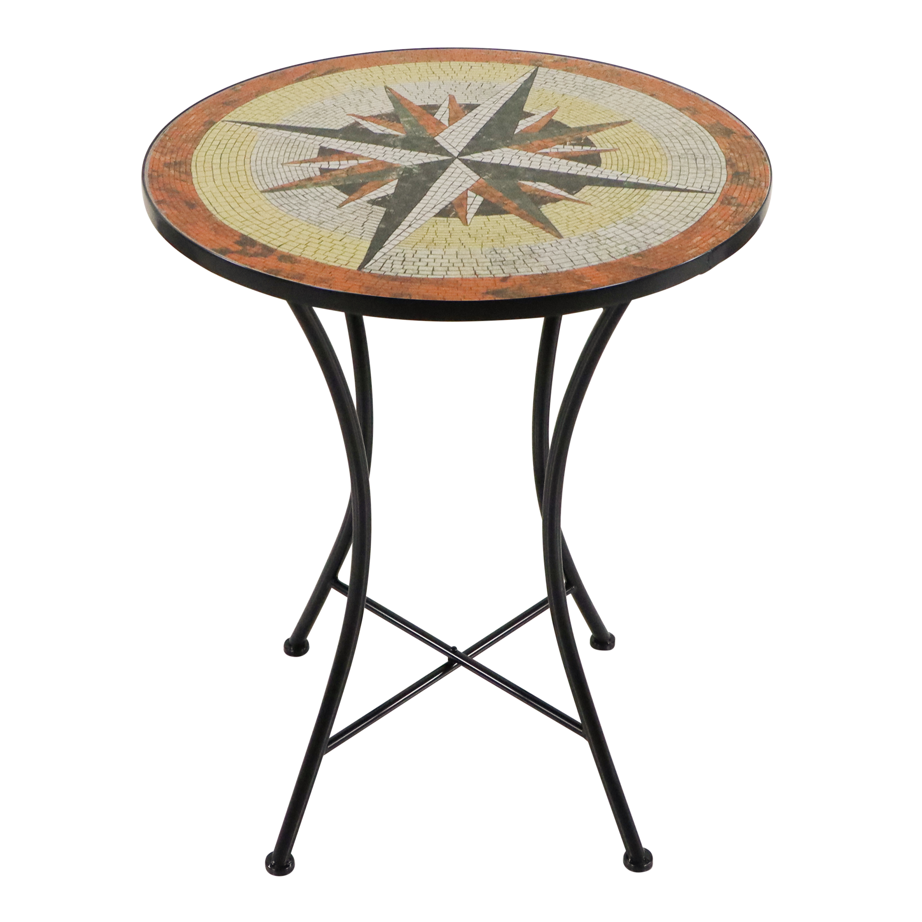 AXI Amélie Mosaik Bistro Set Windrose Mehrfarbig