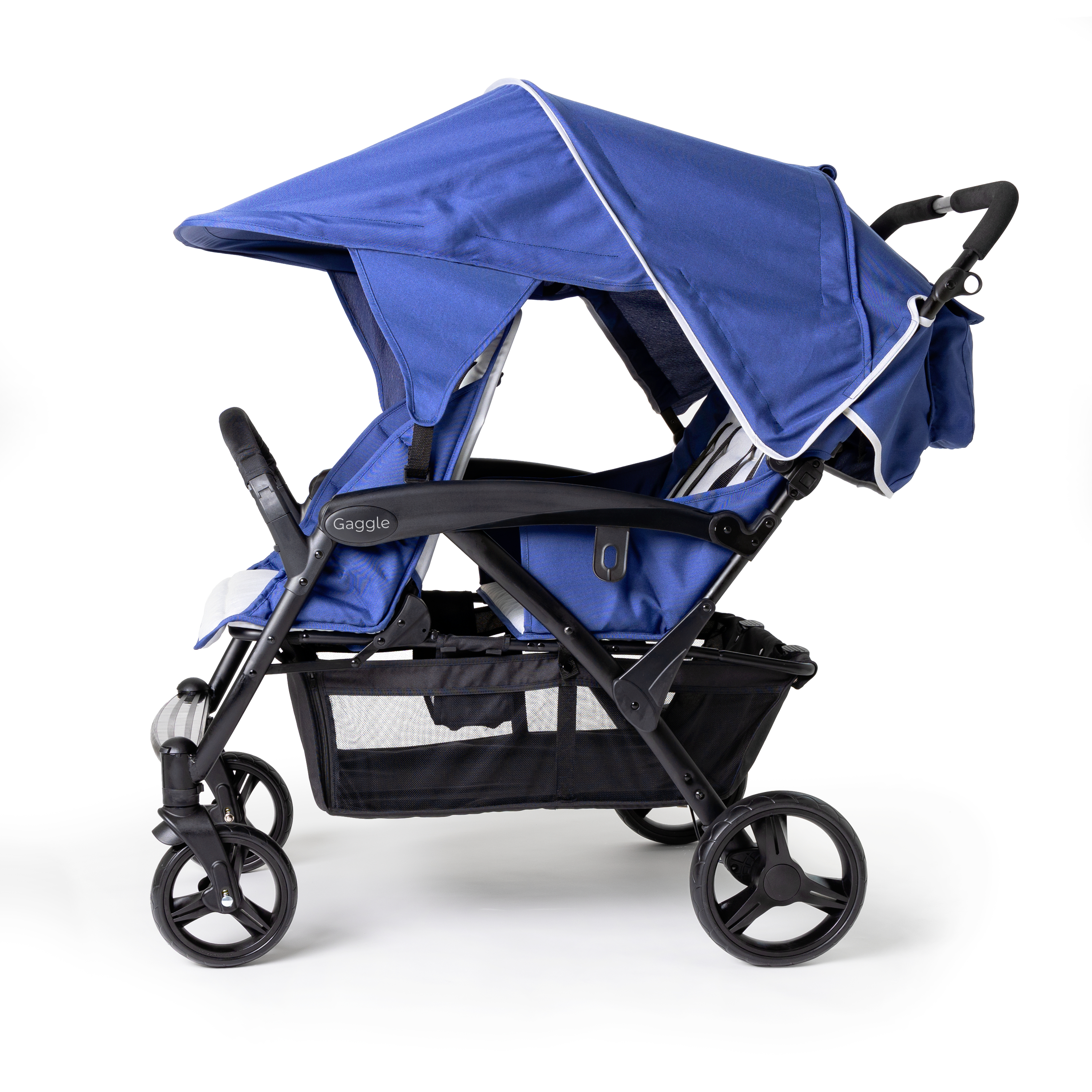Gaggle Odyssey 4x4 Quad Kinderwagen für 4 Kinder Blau/Schwarz 