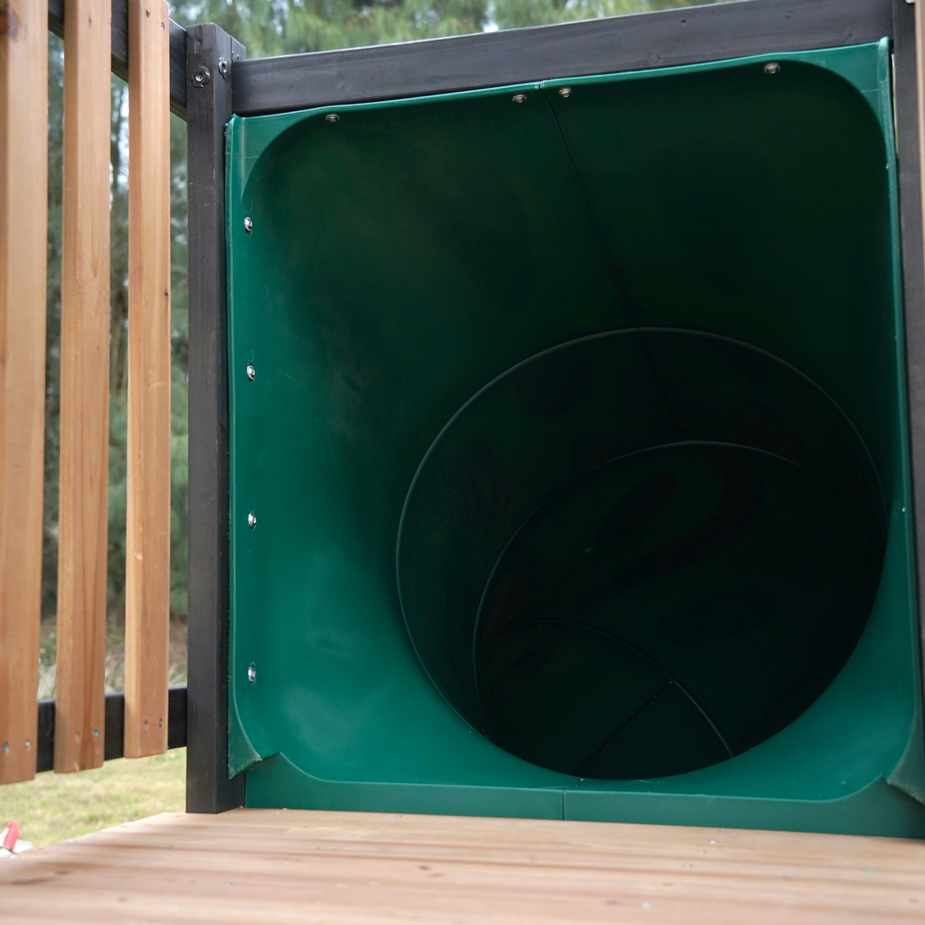 AXI Cody Climbing Frame with Swings, Trapeze and Climbing Wall – Lime Green Double Slide and Tube Slide