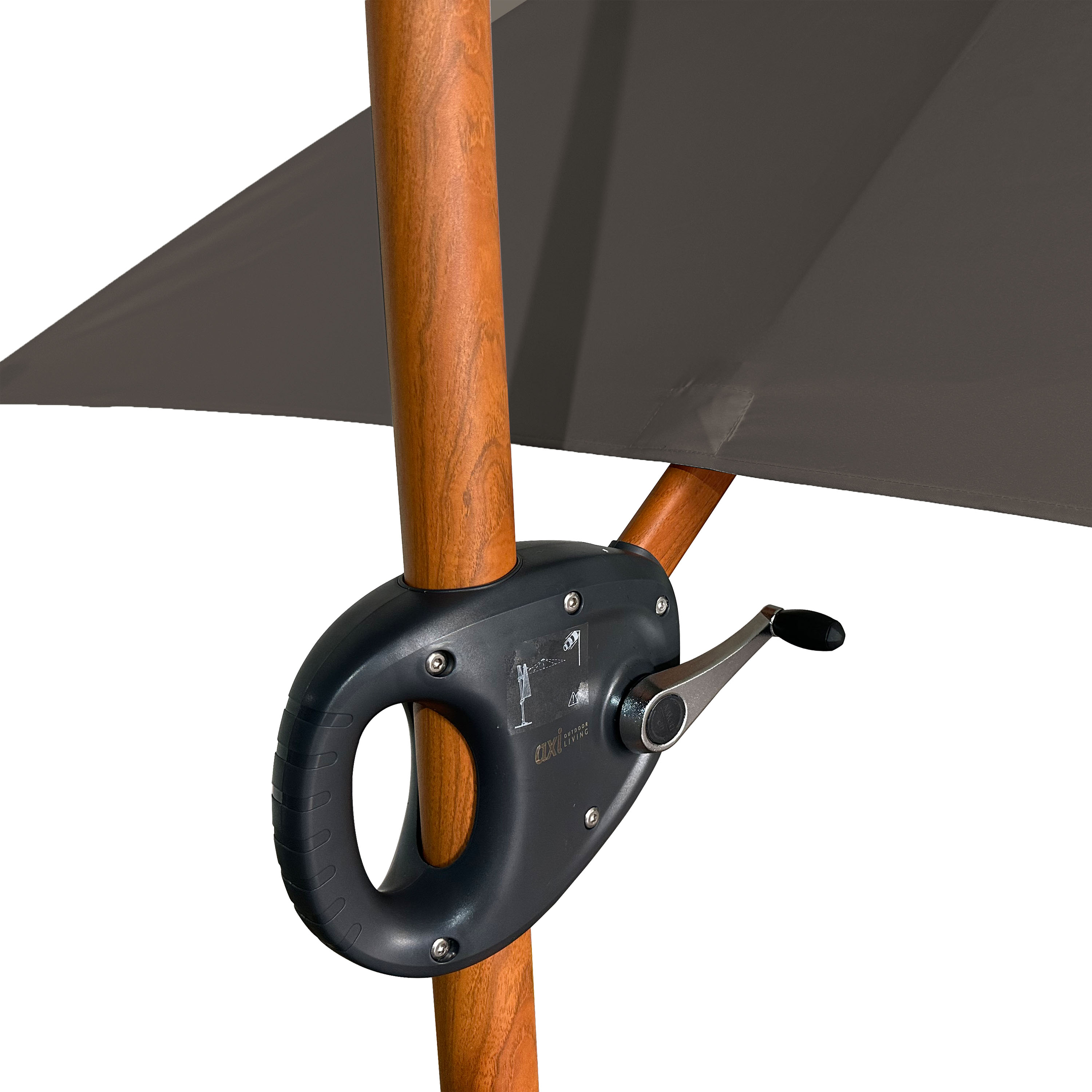 AXI Mira Cantilever Parasol 300x300cm Wood-look/Taupe