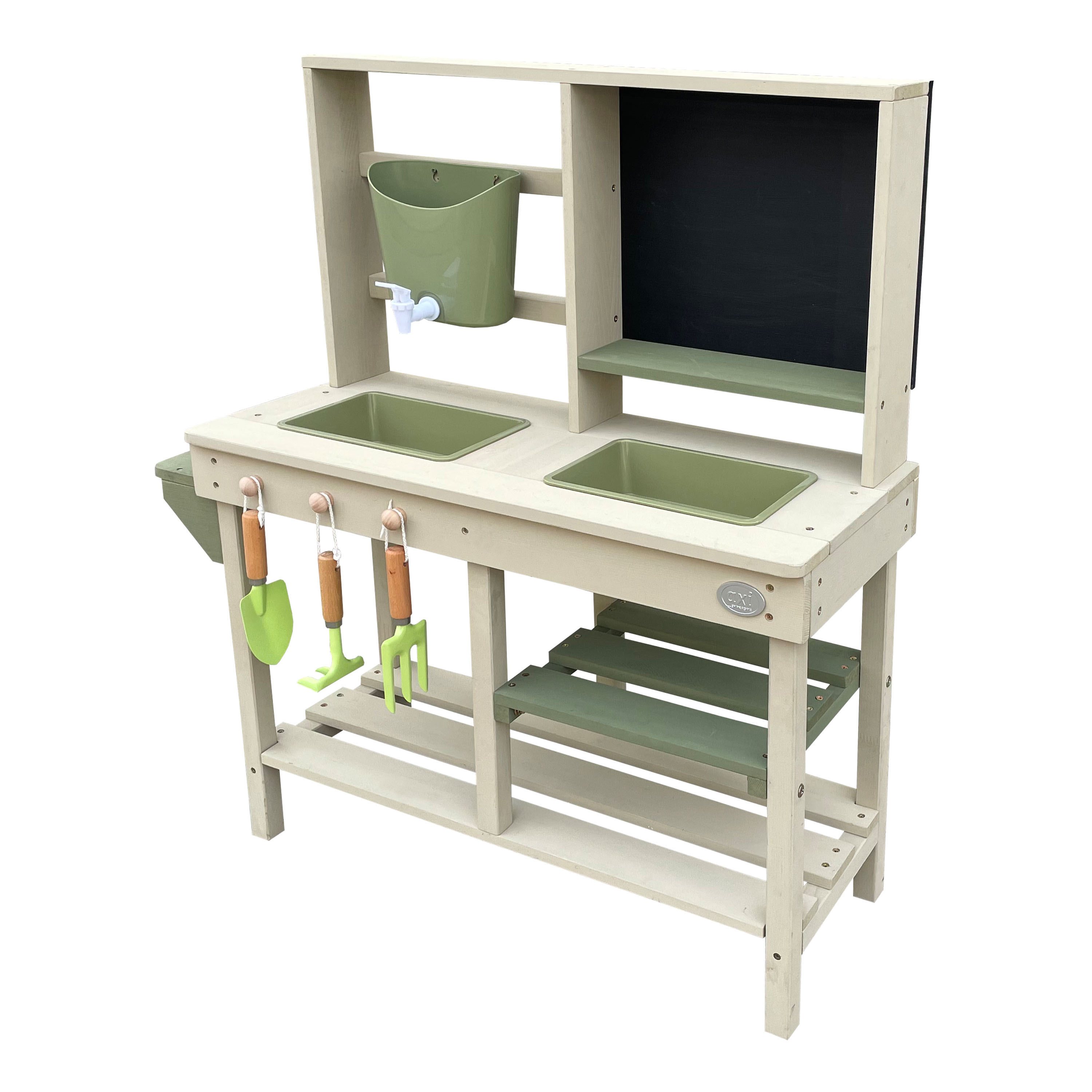 AXI Sev Sand & Water Play Kitchen Grey/Green
