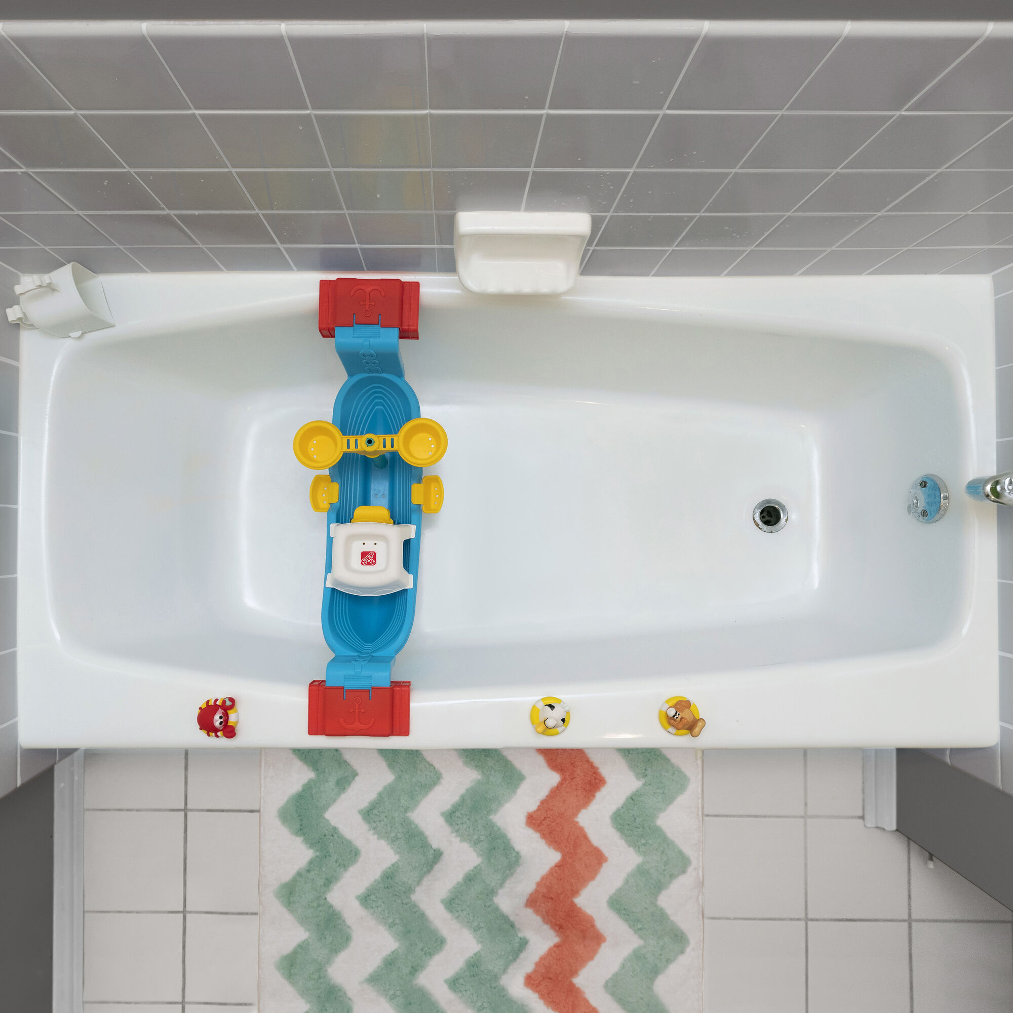 Step2 Nautical Rain Showers Bath Set-0733538414093 Step2 Nautical Rain Showers Bath Set