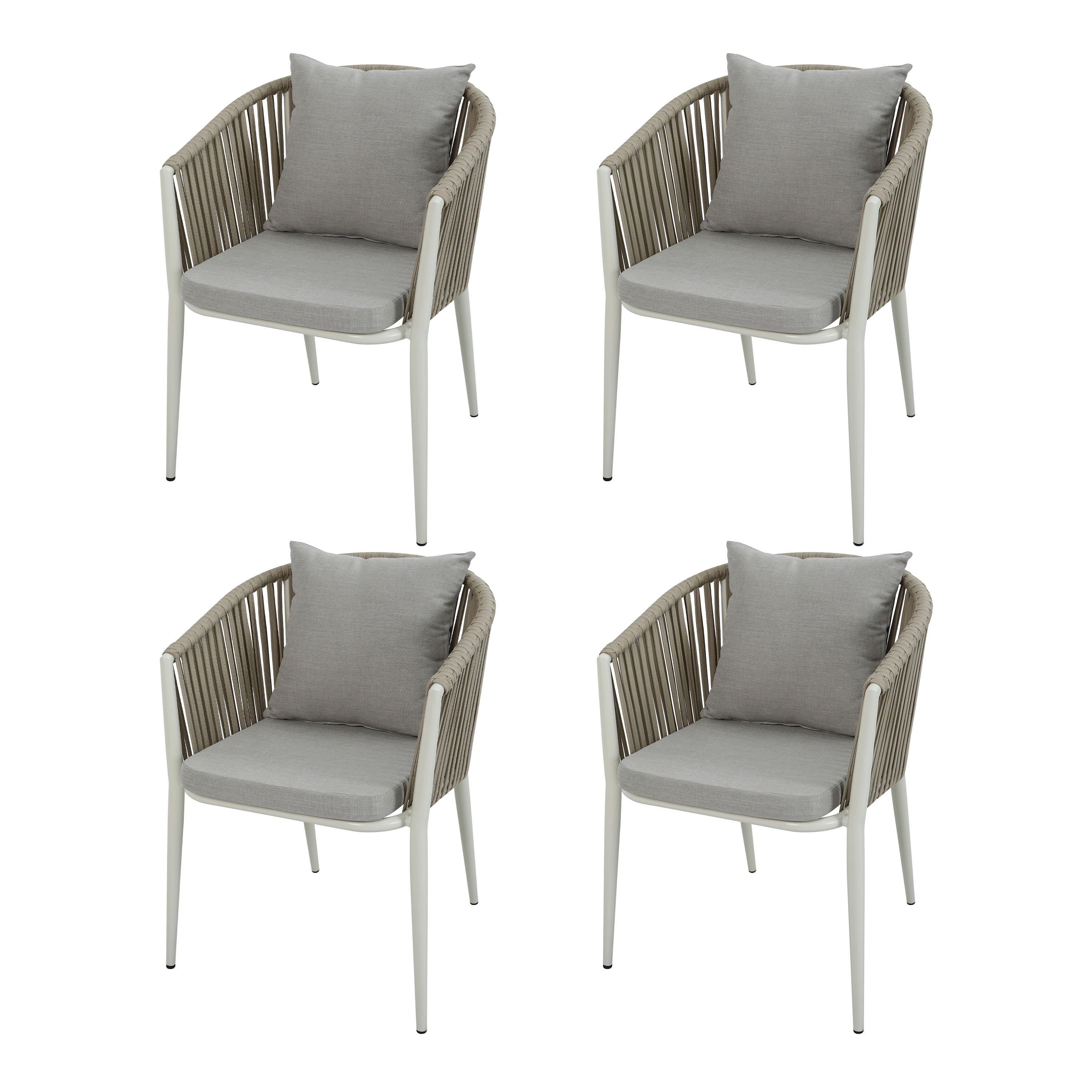 AXI Faye Chairs Beige – Set 4 pieces