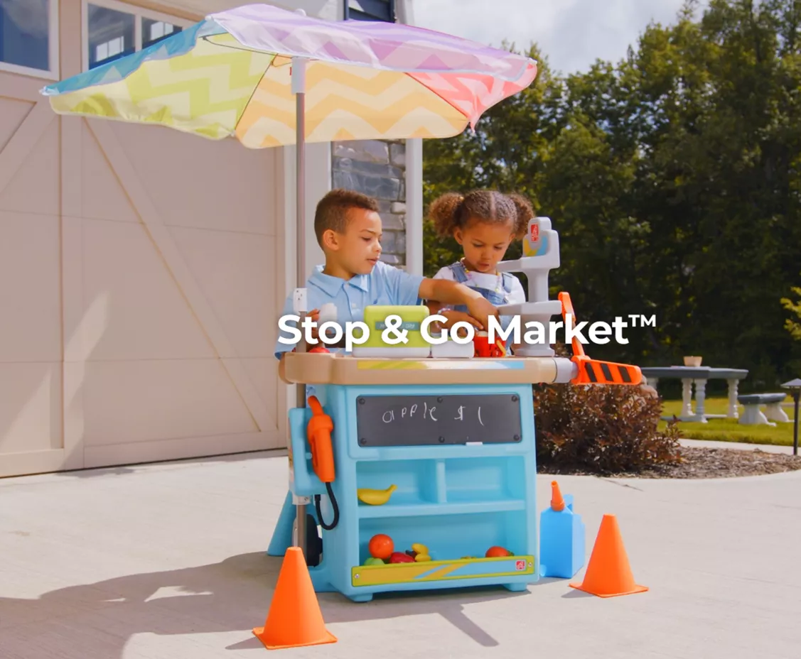 Step2 Stop & Go Market Speelgoedwinkeltje - Speelgoedwinkel met Marktkraam voor kinderen