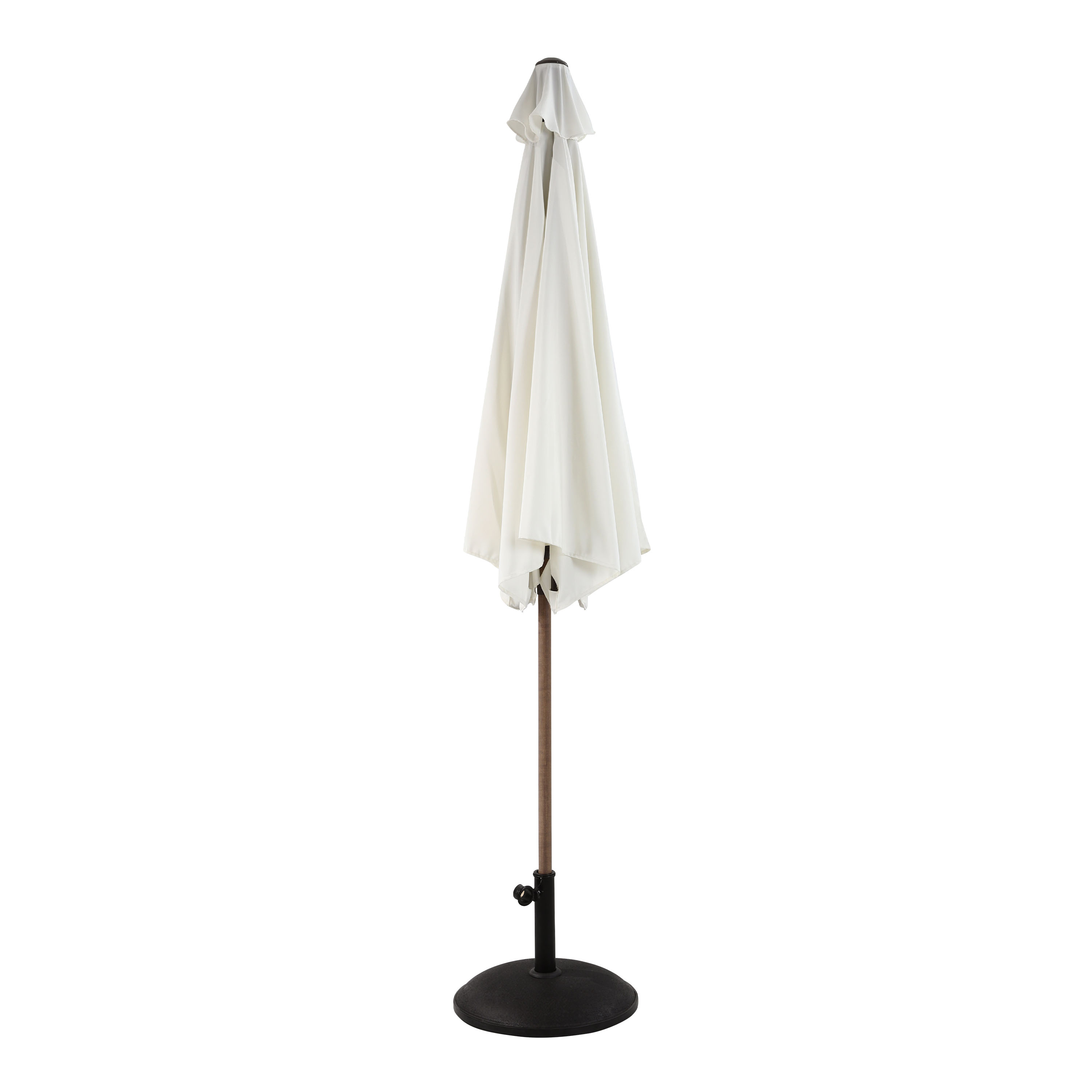 AXI Noor Centre Pole Parasol Ø 300cm incl. parasol base Oak-look/Beige