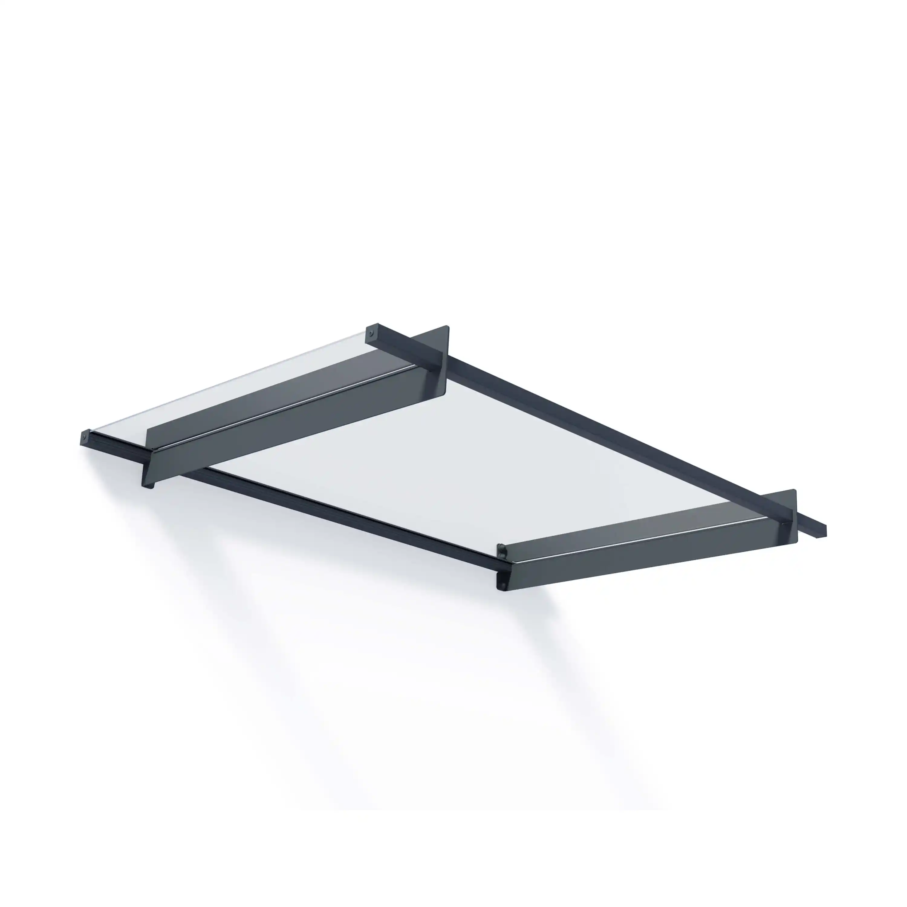 Canopia Nancy 150X94X14 cm Deur en Veranda Luifel Donkergrijs Helder-7290108136555 Canopia Nancy 150X94X14 cm Deur en Veranda Luifel Donkergrijs Helder
