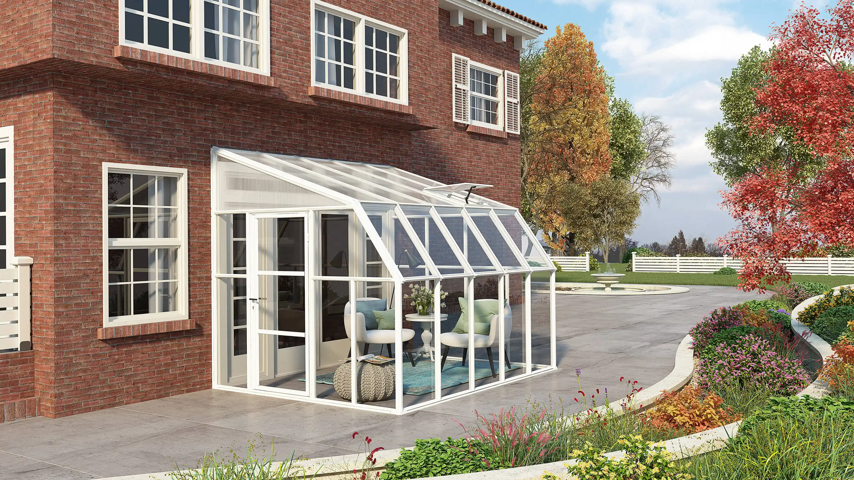 Canopia Sun Room 322X257 cm veranda en Solarium Wit Helder