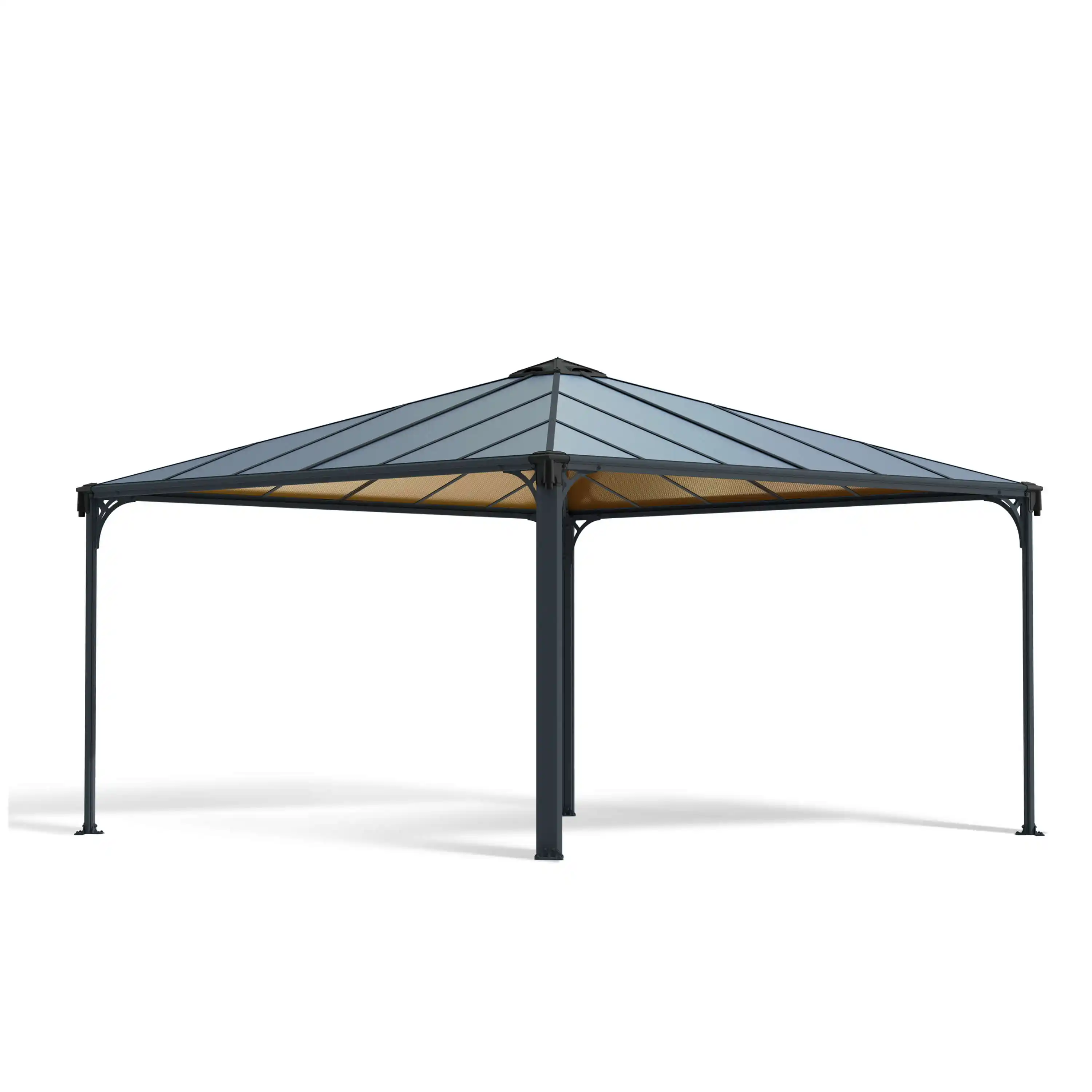 Canopia Palermo 430X430 cm tuinpaviljoen Donkergrijs Brons-7290108133578 Canopia Palermo 430X430 cm tuinpaviljoen Donkergrijs Brons