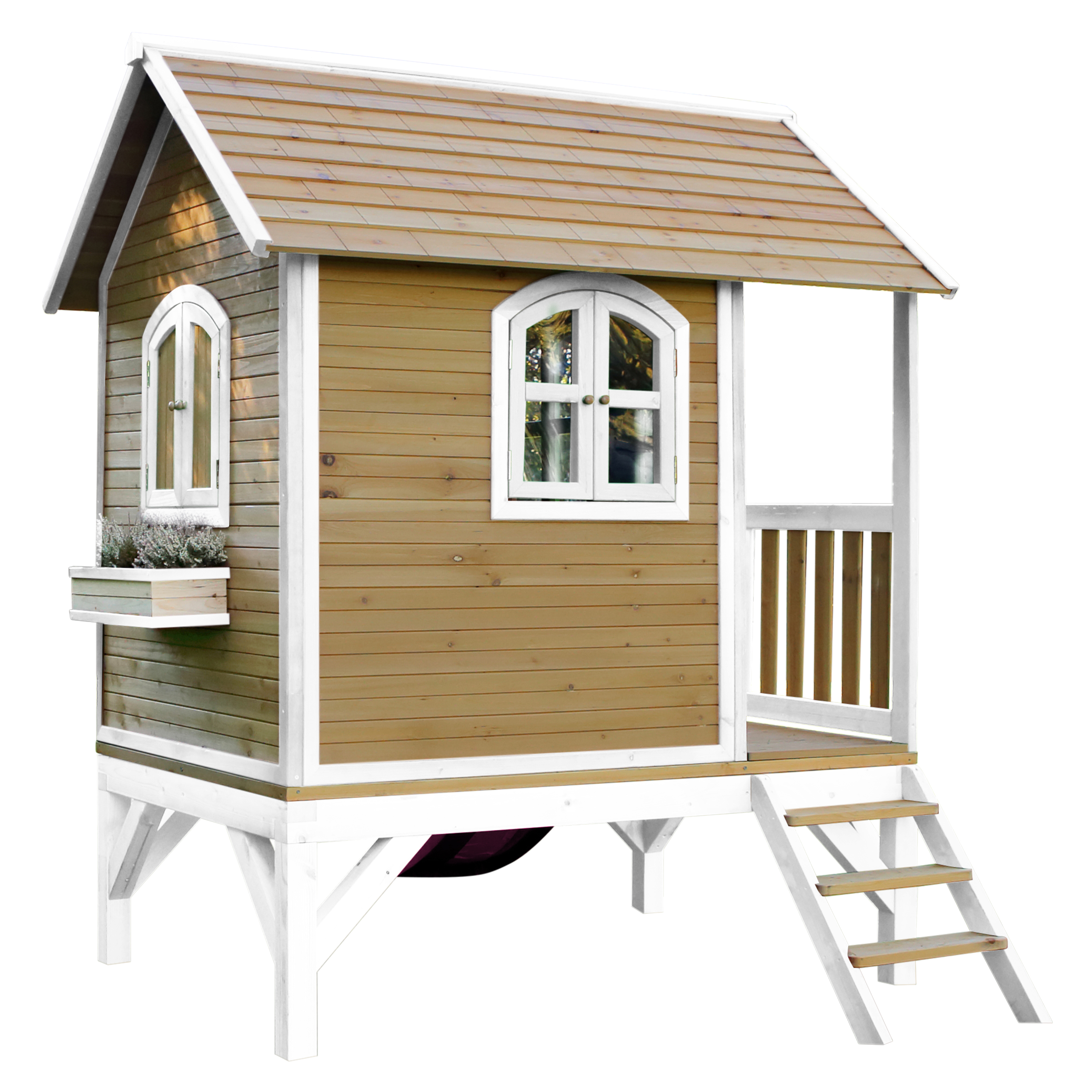 AXI Tom Playhouse Brown/White - Purple Slide