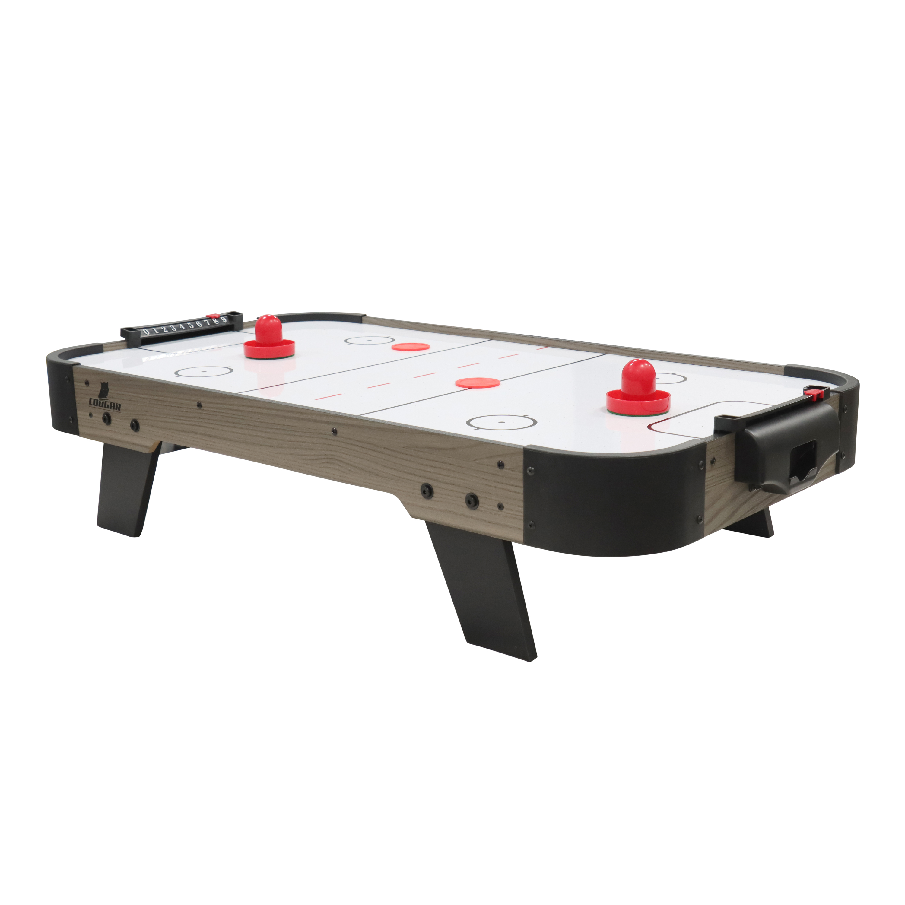 Cougar Air Hockey Table Mini 3ft Oak/Grey