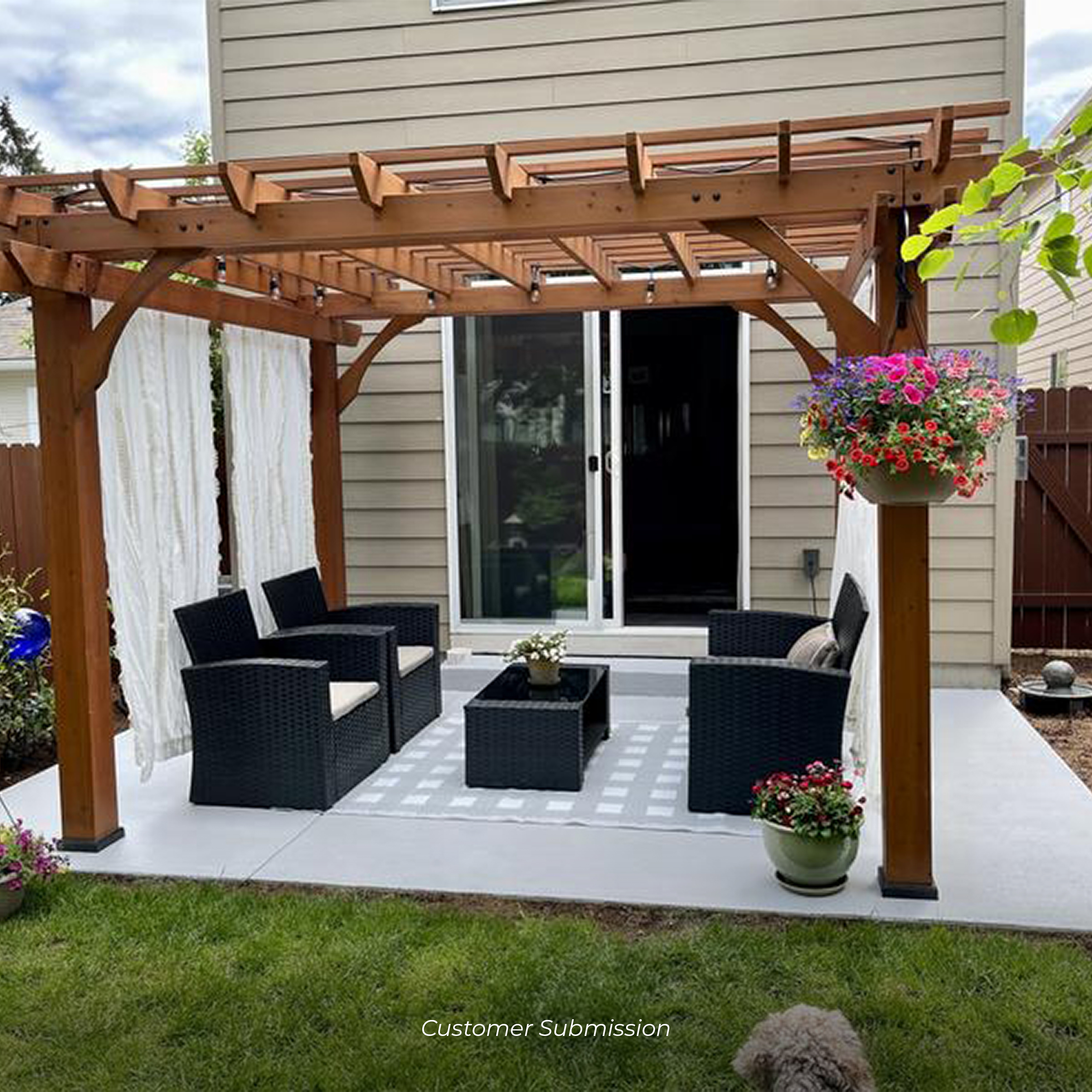 Backyard Discovery Pergola aus Holz 305 x 366 cm