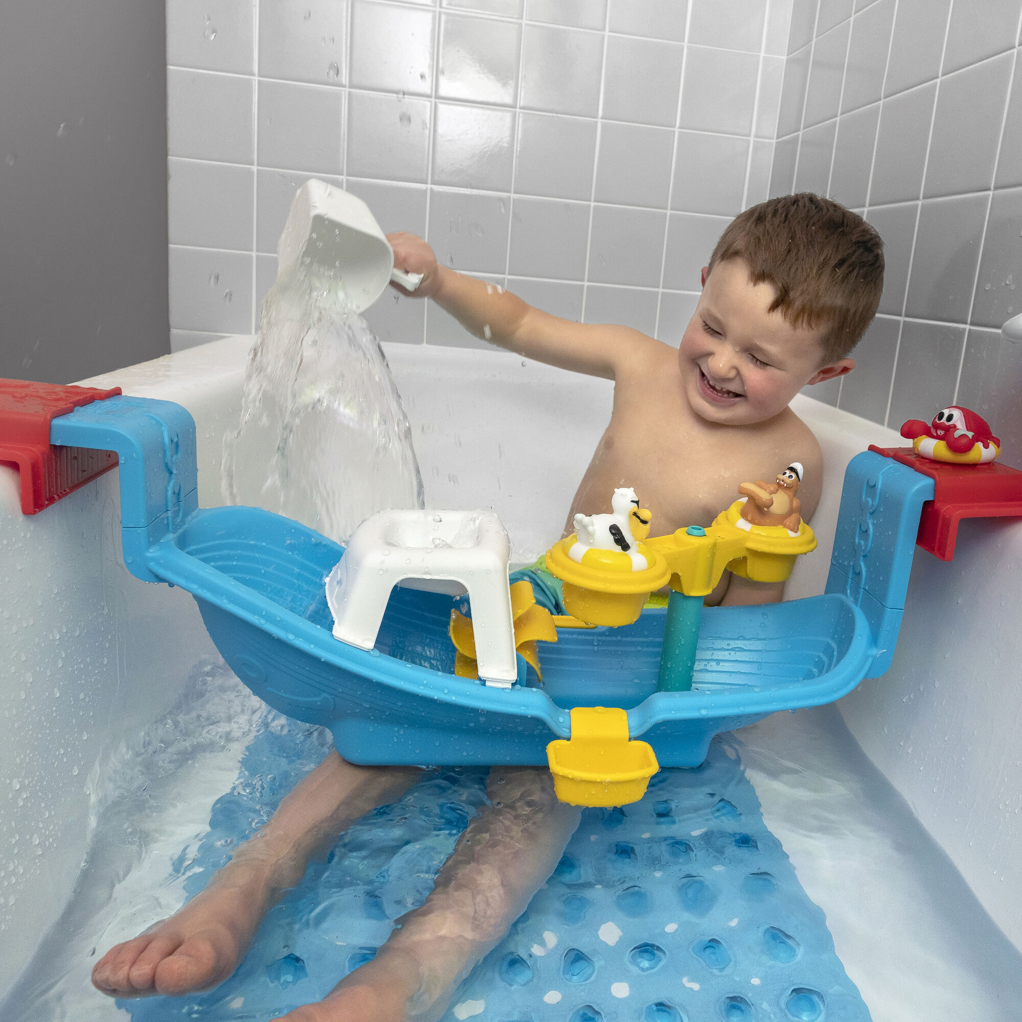 Step2 Nautical Rain Showers Bath Set-0733538414093 Step2 Nautical Rain Showers Bath Set