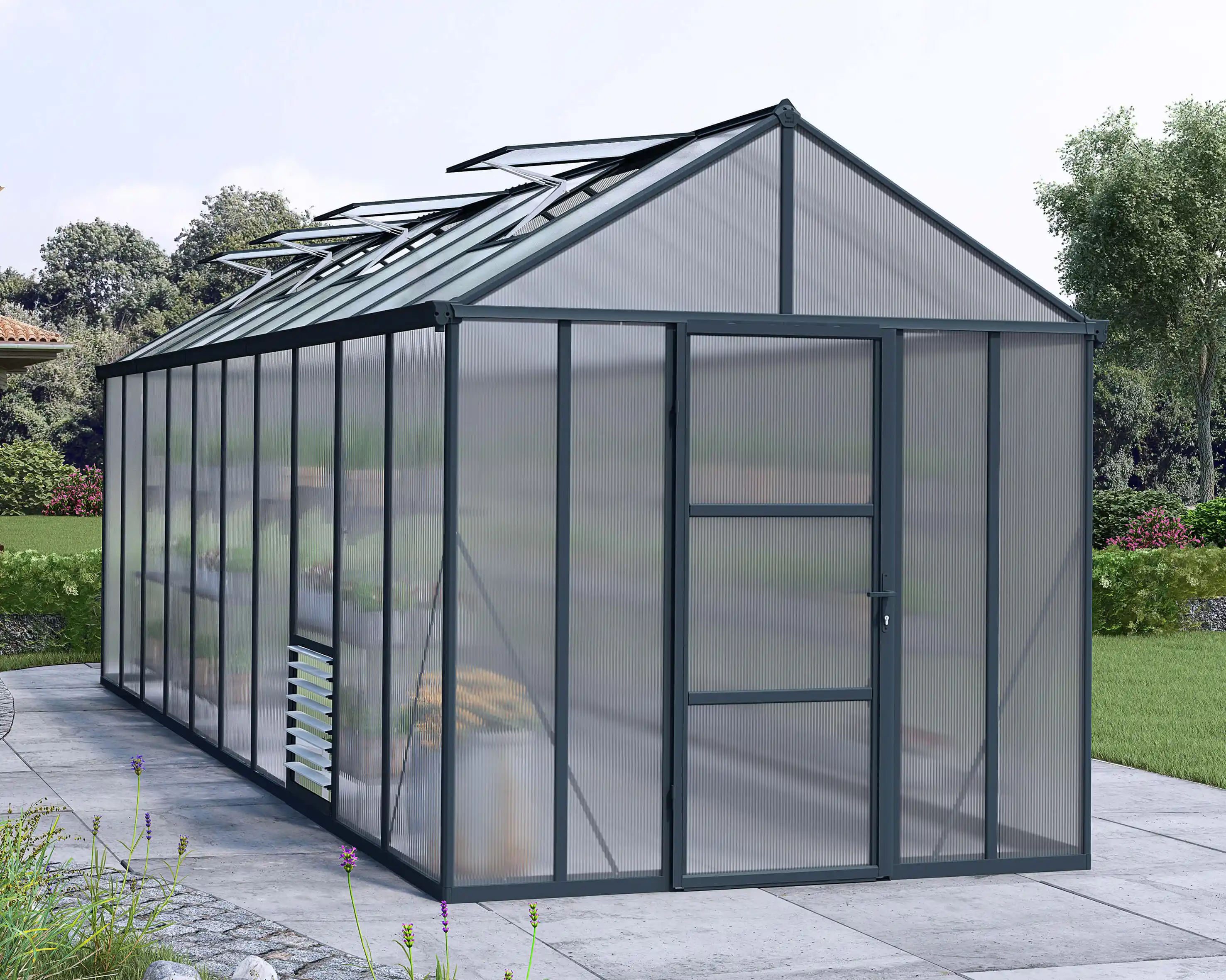 Canopia Glory 604X244X250 cm Tuinkas Grijs Meerwandig-7290108130164 Canopia Glory 604X244X250 cm Tuinkas Grijs Meerwandig