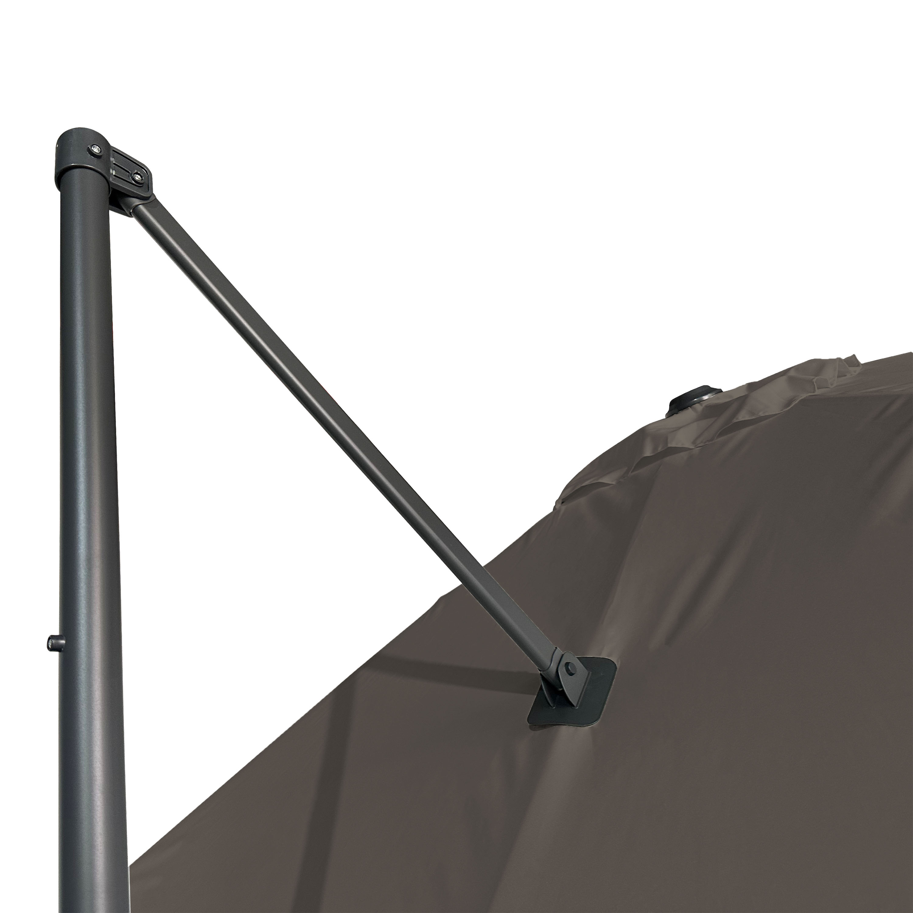AXI Mira Cantilever Parasol 300x300cm Anthracite/Taupe